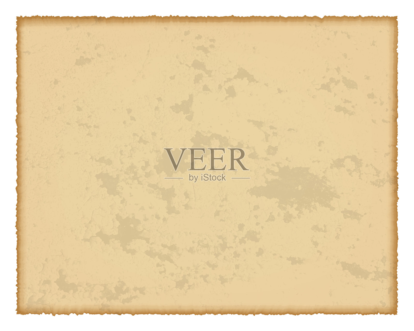 边缘烧焦的旧纸插画图片素材