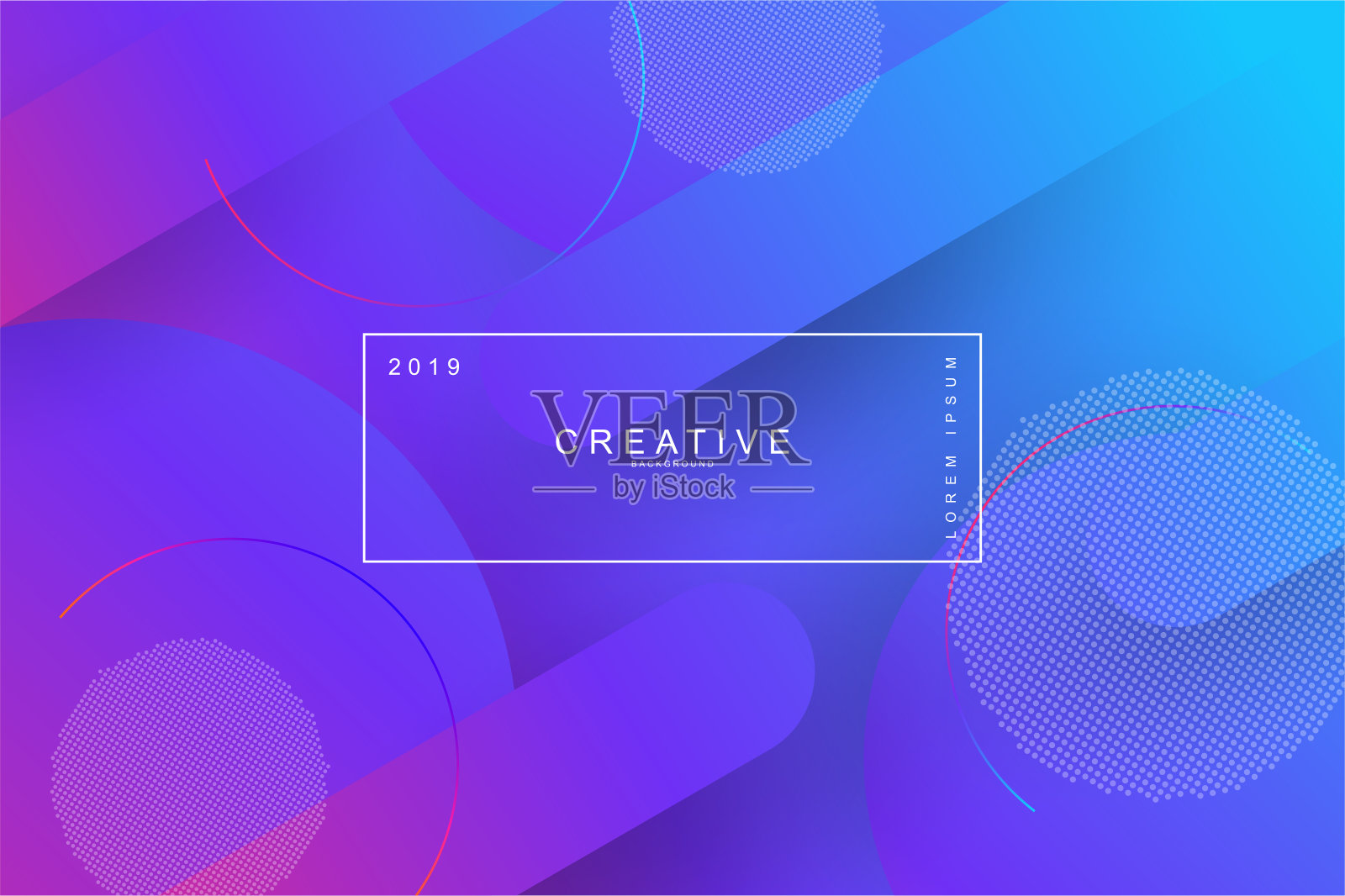 着陆页的背景。流体，液体，波浪，动态形状背景。插画图片素材