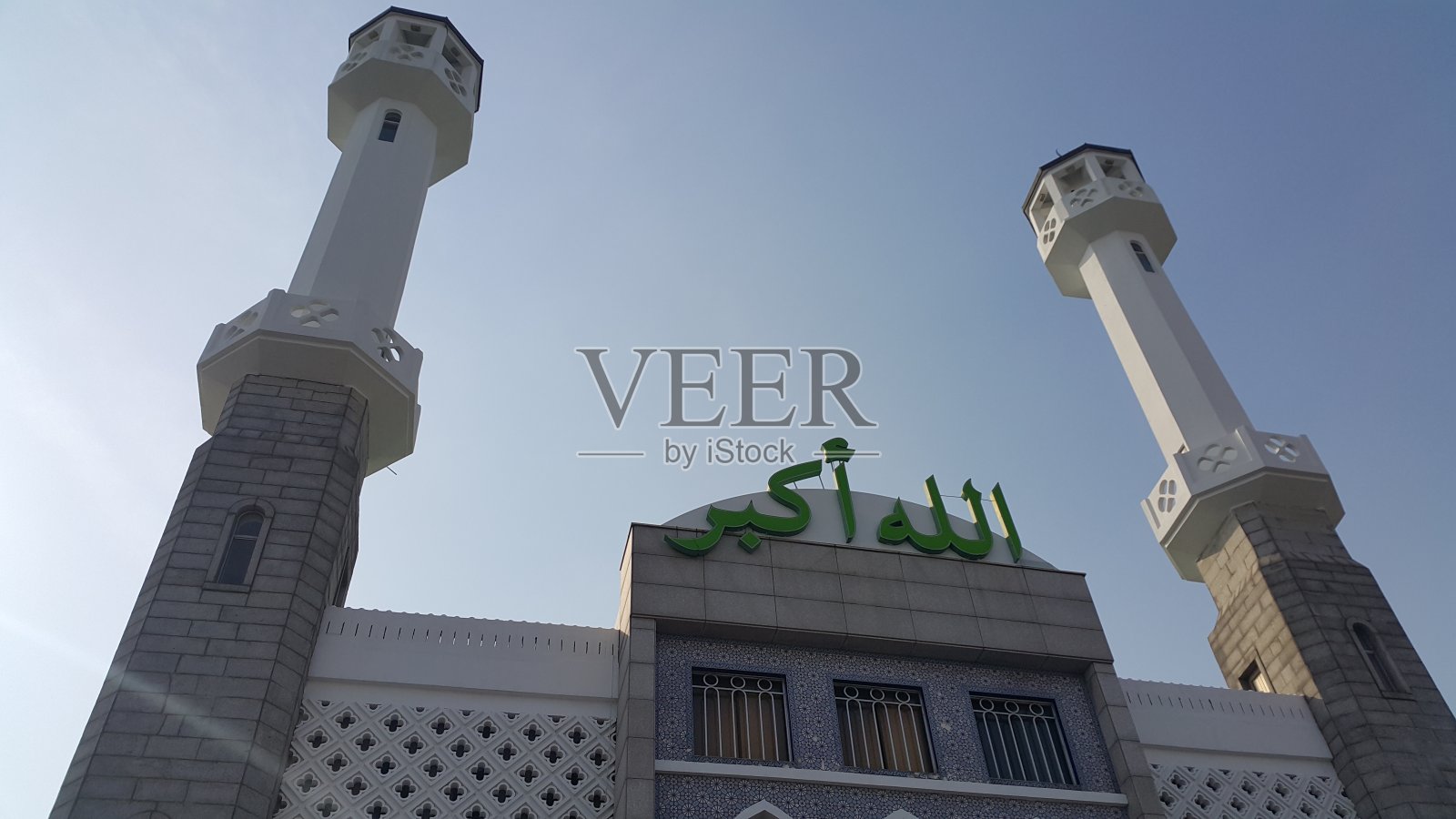 首尔中央清真寺是韩国第一个也是最大的伊斯兰清真寺，位于梨泰原洞地区。照片摄影图片