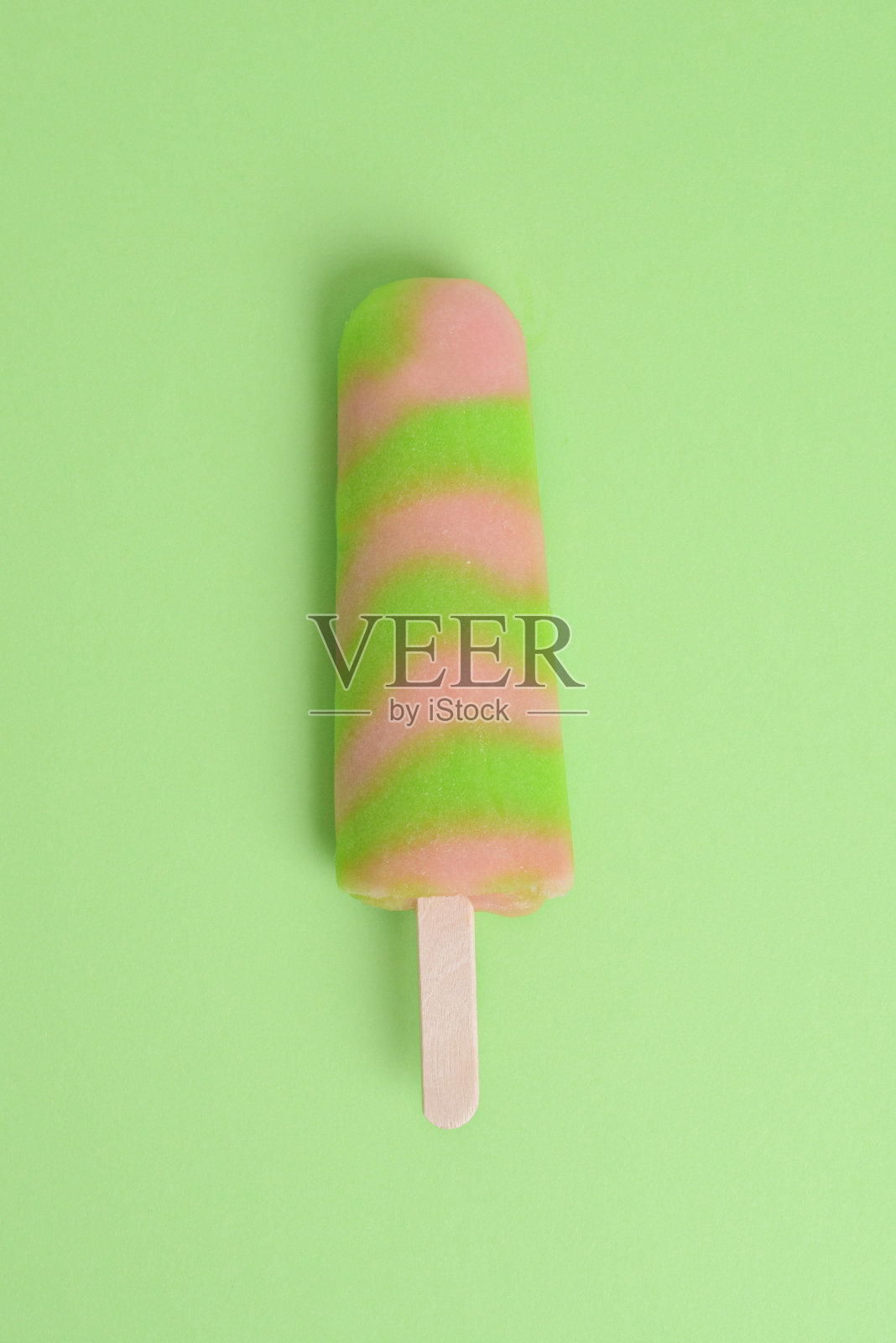 青苹果西瓜冰棒照片摄影图片