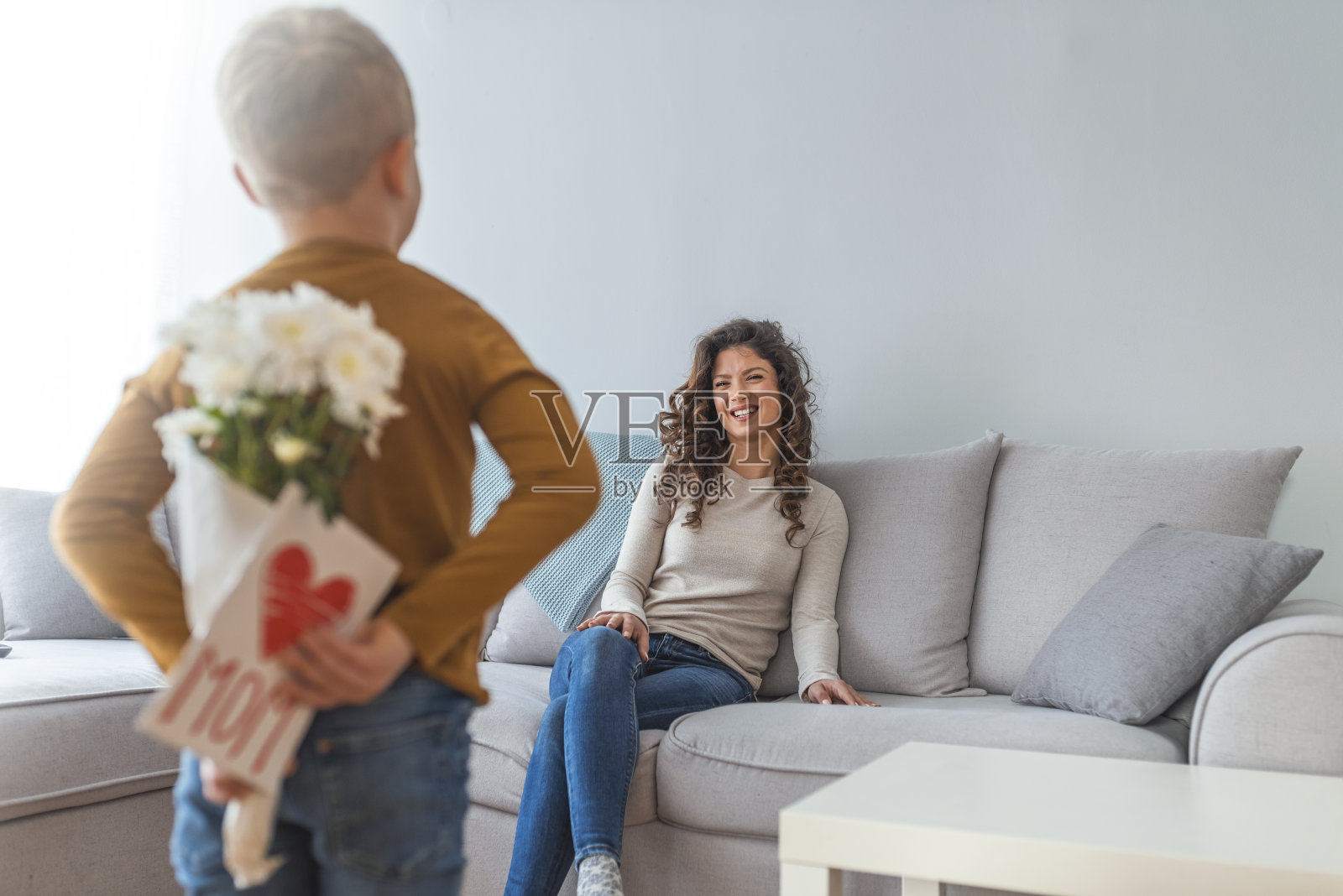 我爱我的妈妈!照片摄影图片