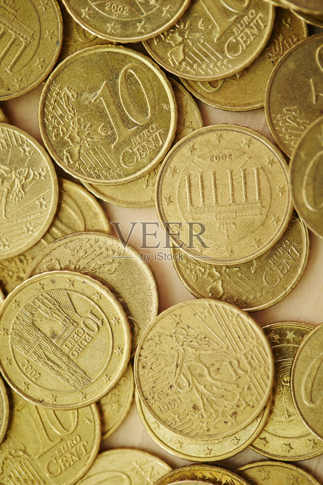 欧元硬币照片摄影图片