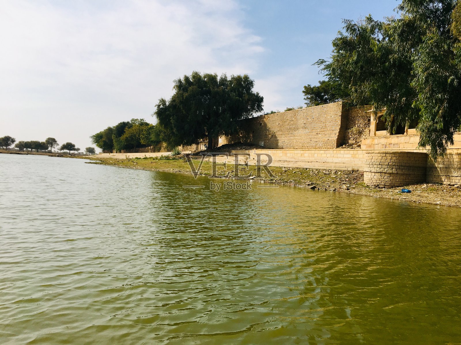 盖迪萨尔湖， 贾萨尔默， 印度照片摄影图片