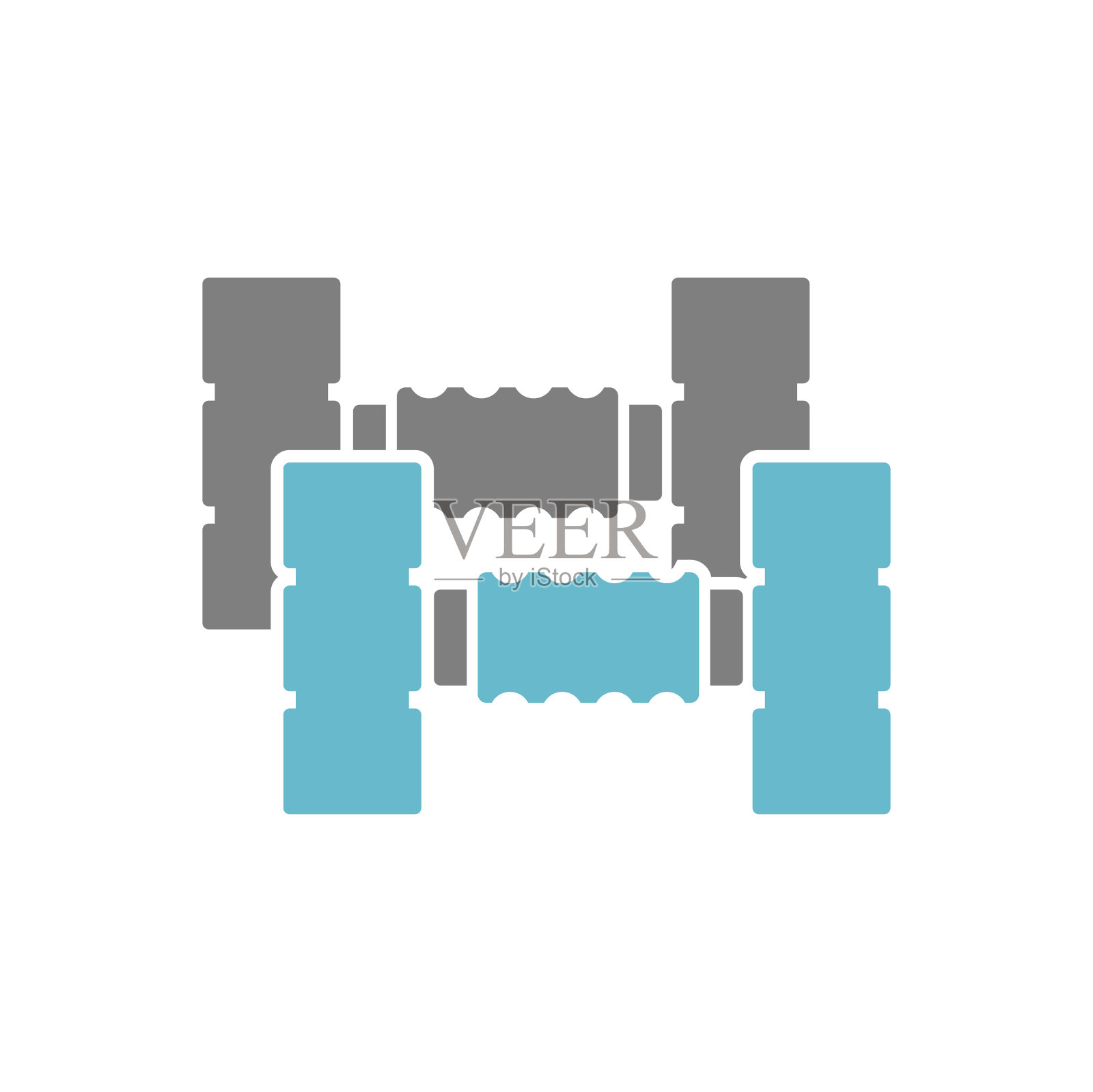 哑铃图标在白色背景的图形和网页设计，现代简单的矢量标志。网络的概念。时髦的符号为网站设计网页按钮或移动应用程序。插画图片素材