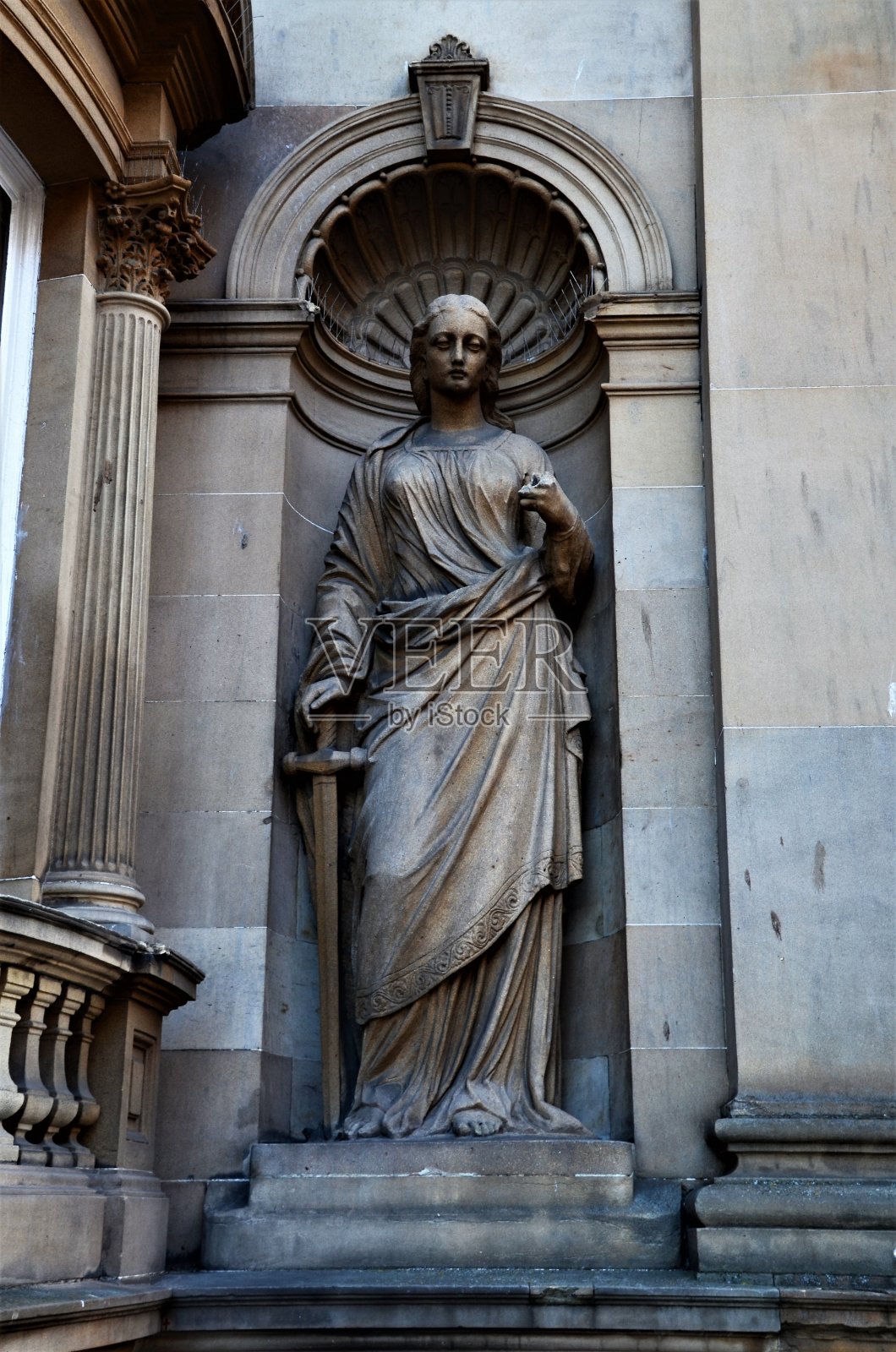 苏格兰地标——邓迪雕塑照片摄影图片