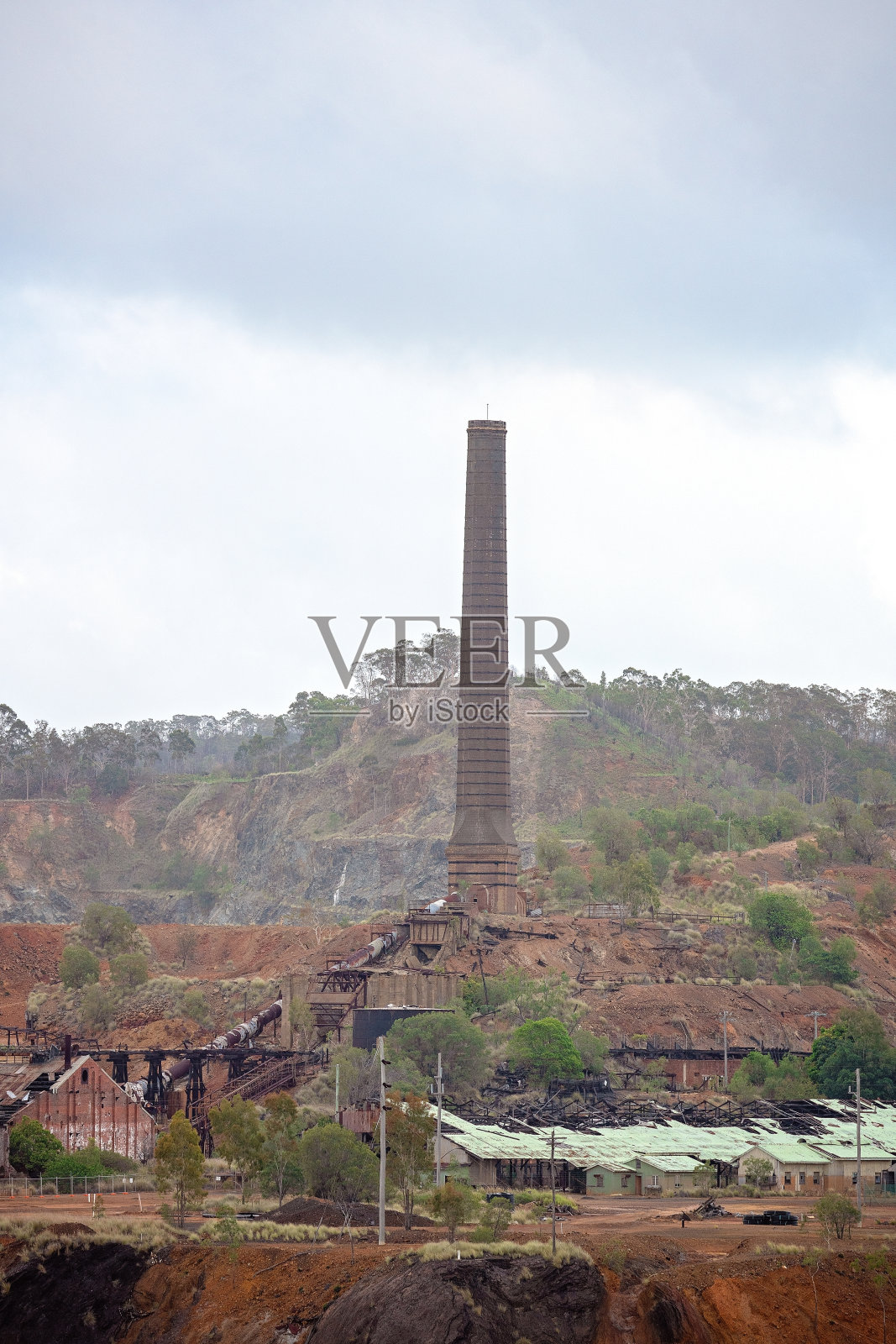废弃的摩根山金矿遗址照片摄影图片