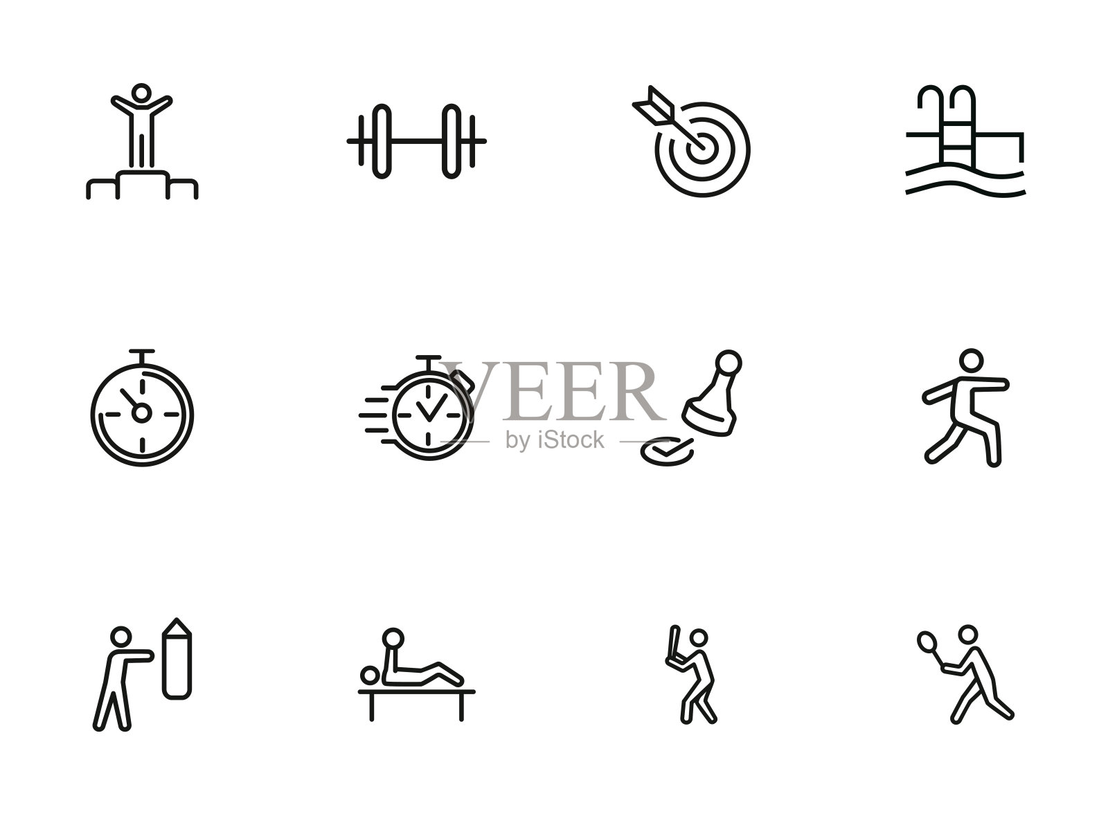 运动和活动图标图标素材