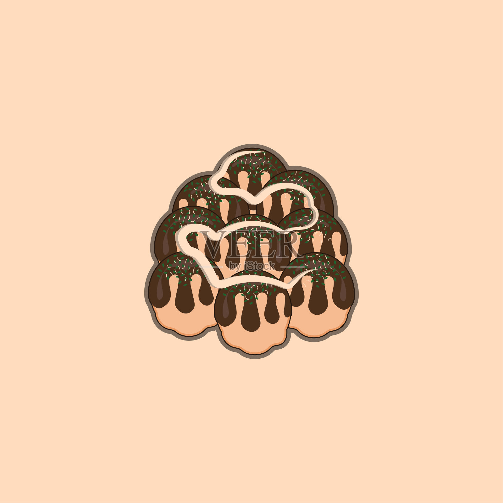 高崎食品插画图片素材