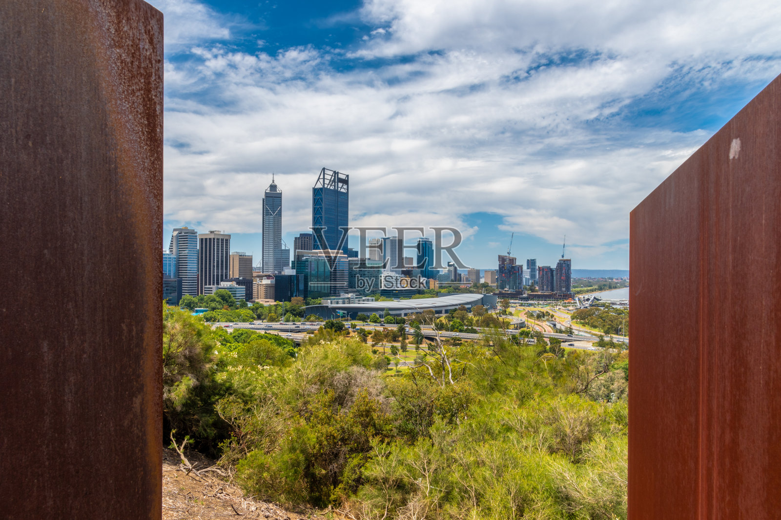 从金斯帕克到澳大利亚珀斯市中心的巴厘岛纪念景观照片摄影图片