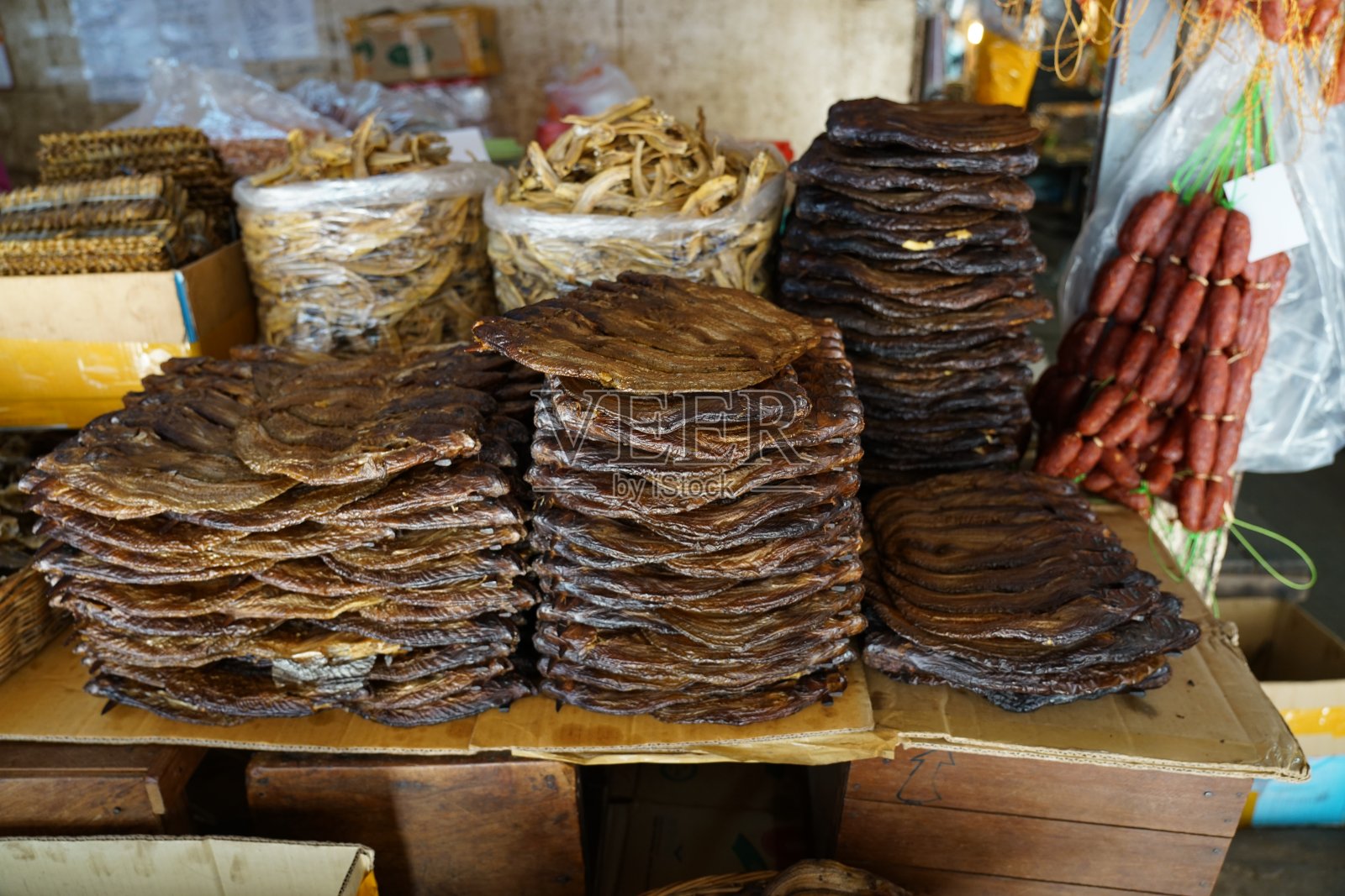 柬埔寨暹粒的旧市场照片摄影图片