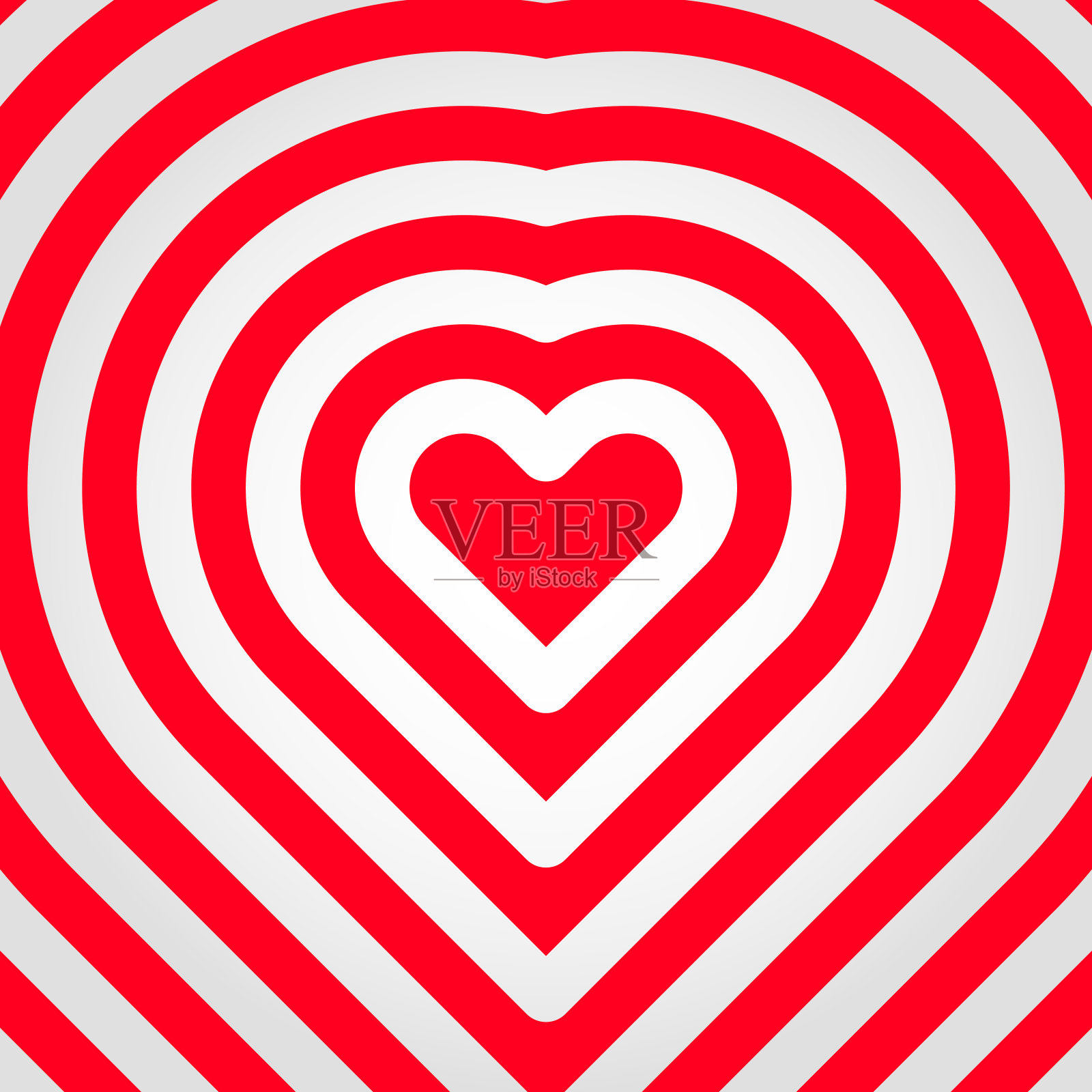 心形标志的情人节背景插画图片素材