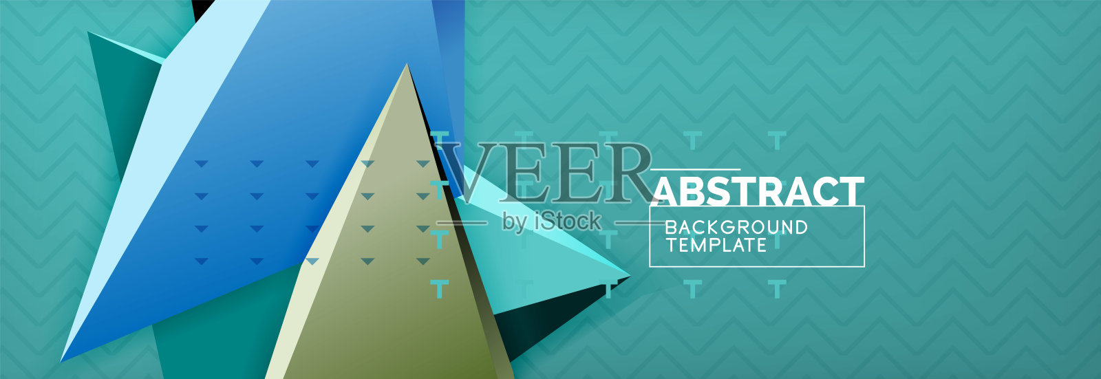 矢量三维三角形抽象背景，折纸未来的线条模板插画图片素材