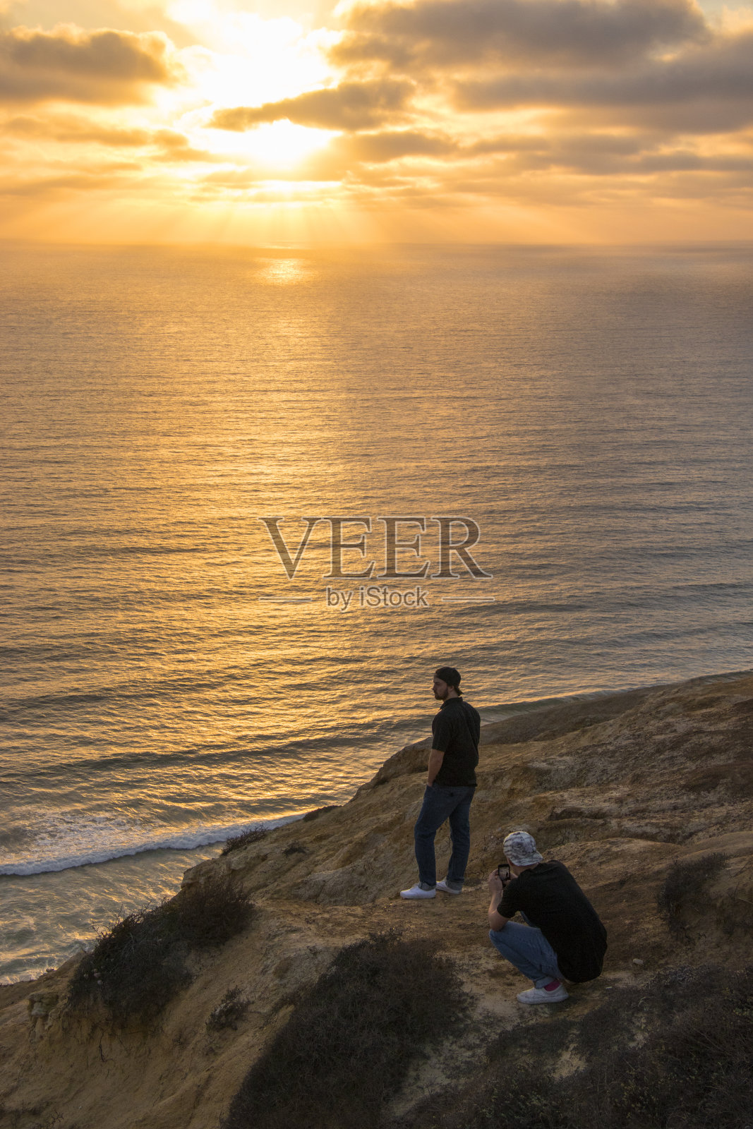 太平洋海岸日落摄影照片摄影图片