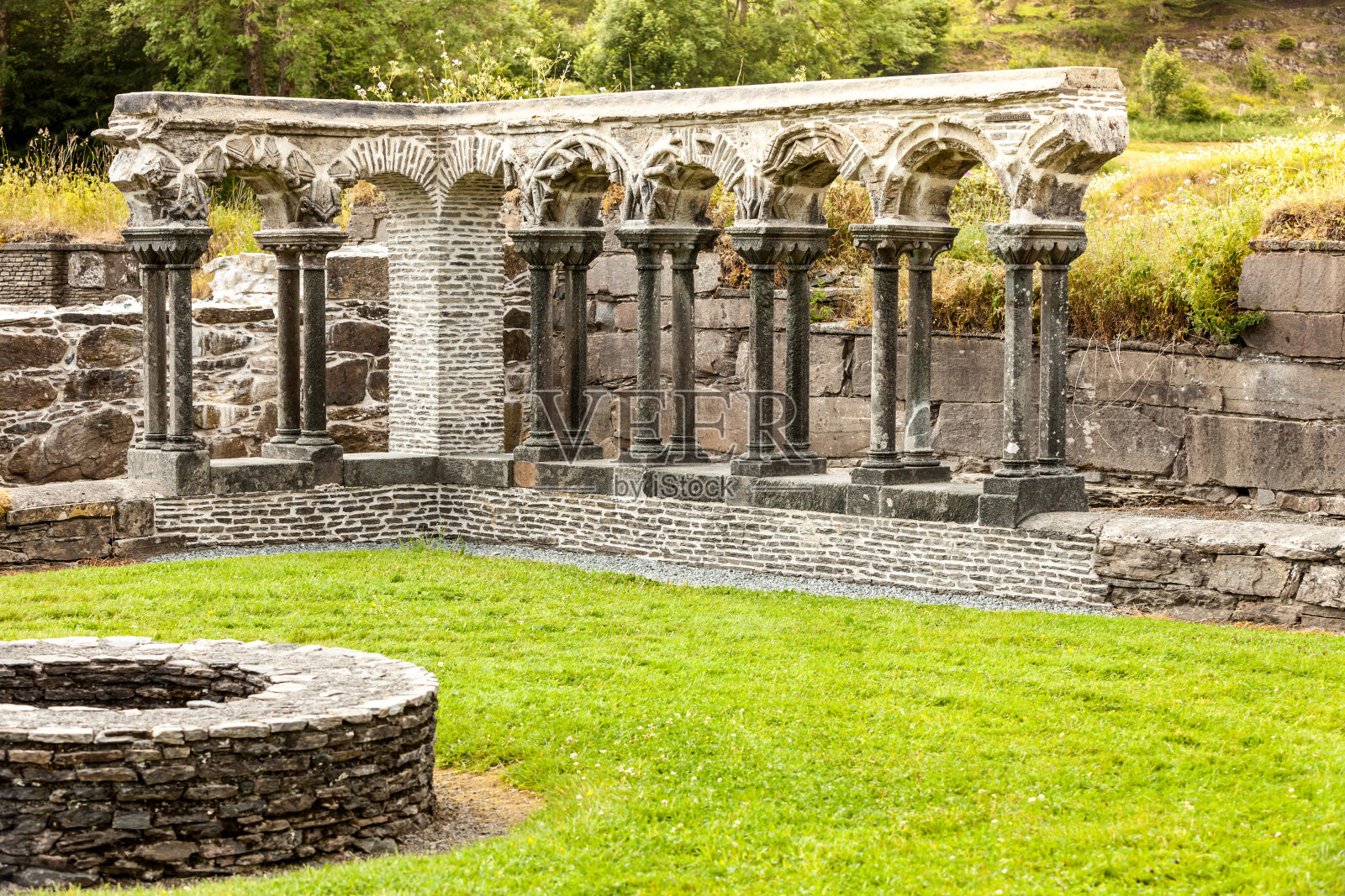 挪威的Lyse Kloster废墟照片摄影图片