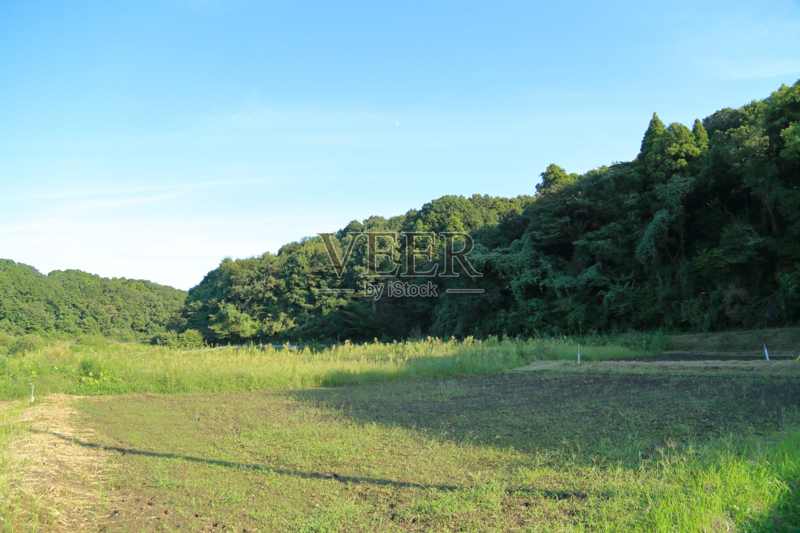 秋高气爽的内山照片摄影图片