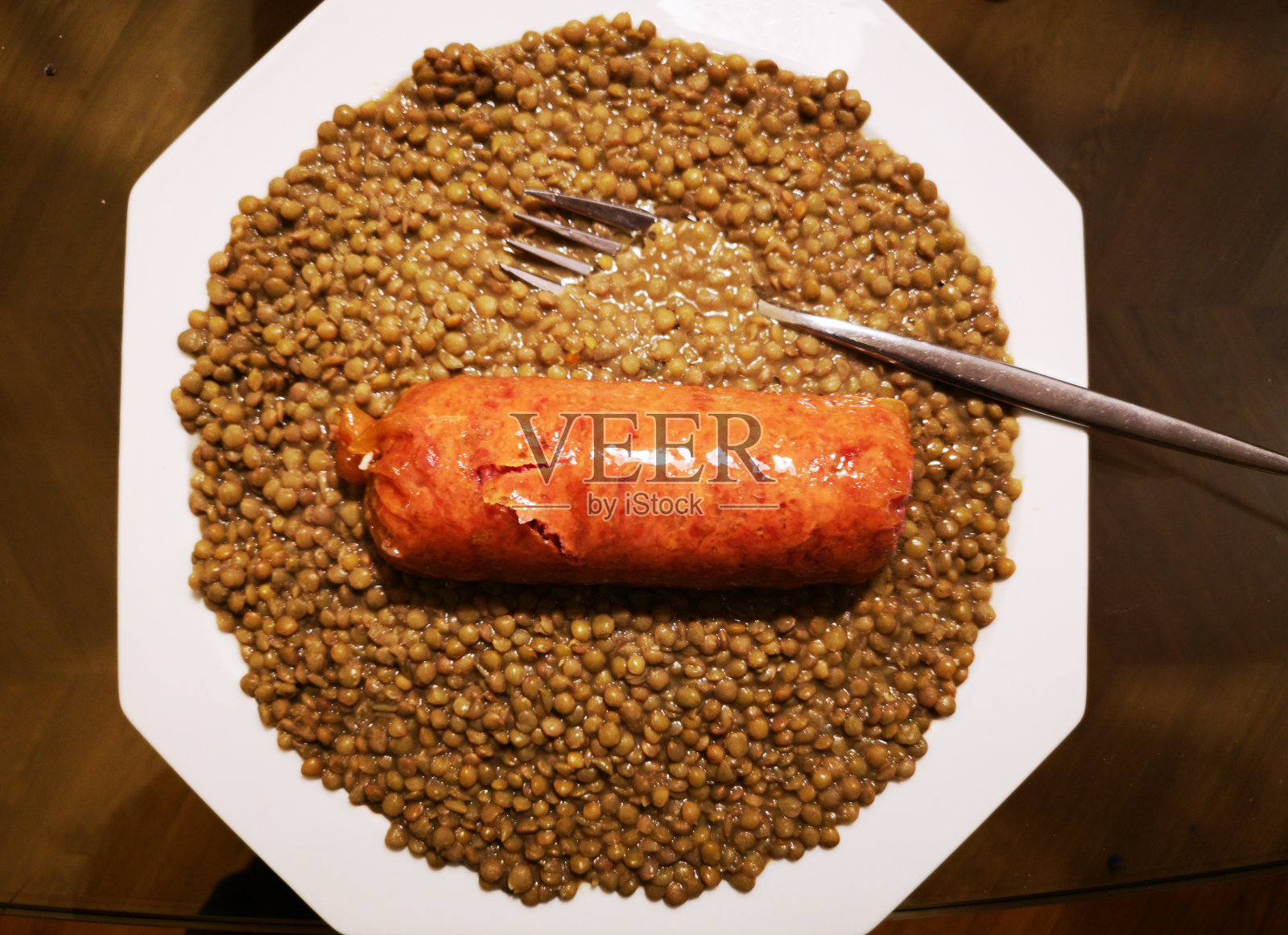 椰菜和扁豆照片摄影图片