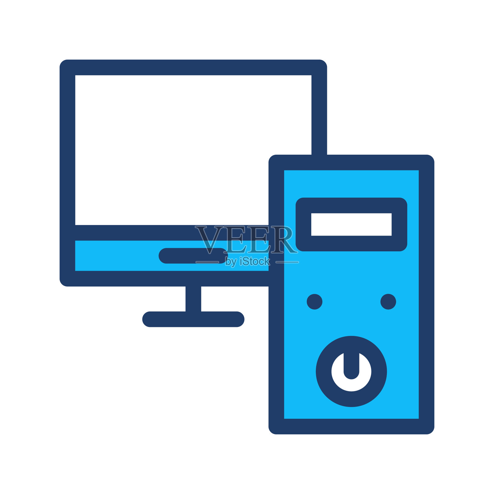 电脑电脑显示器插画图片素材