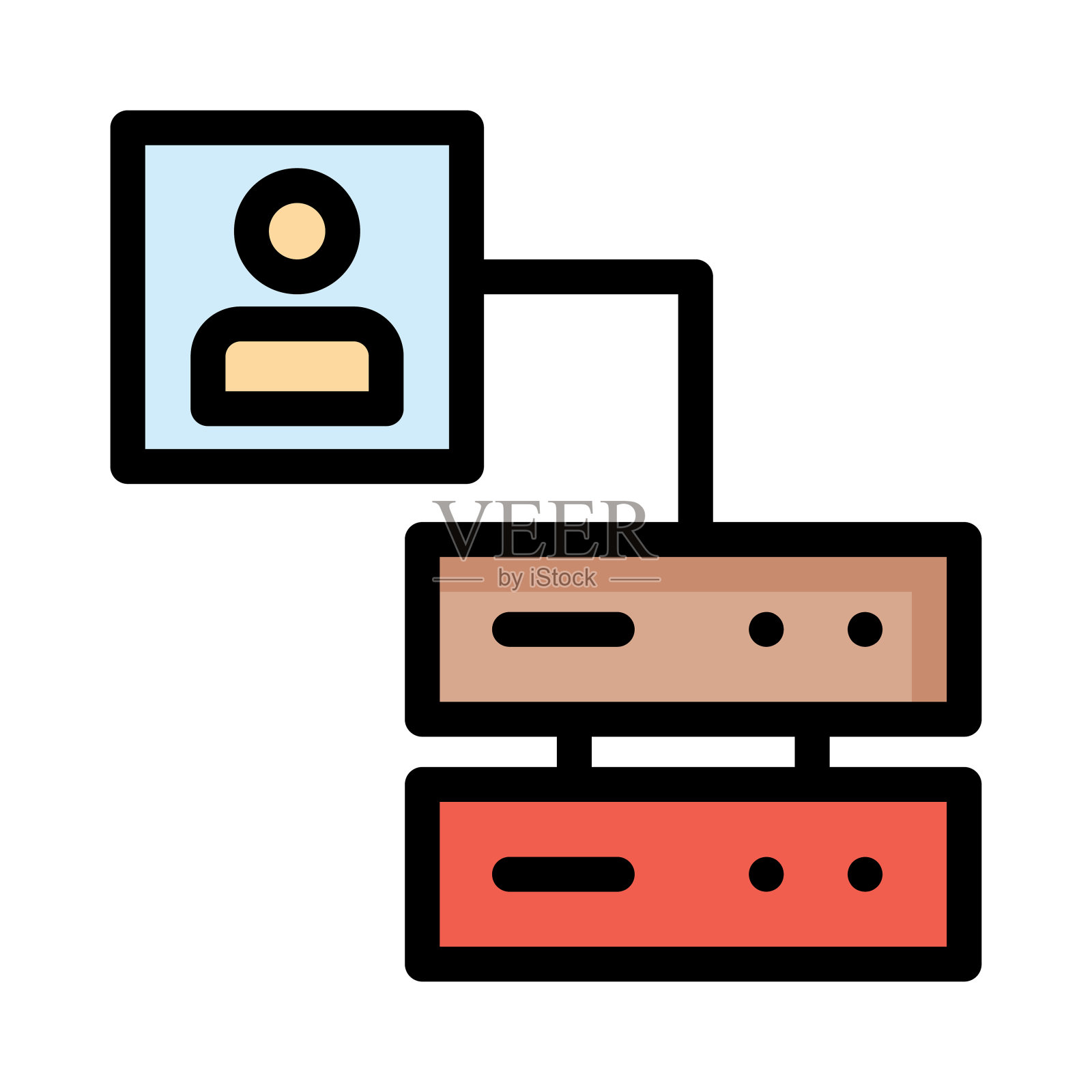 用户配置文件服务器插画图片素材