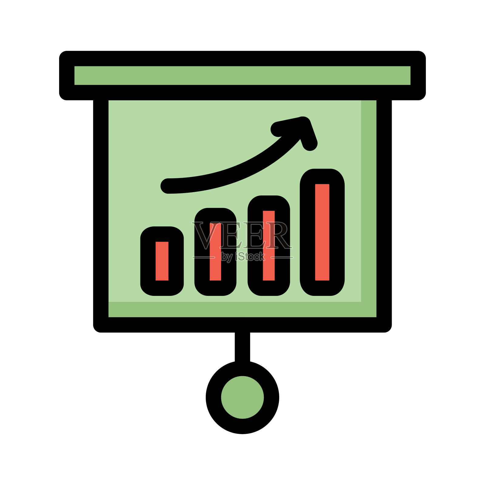 成长图表图插画图片素材