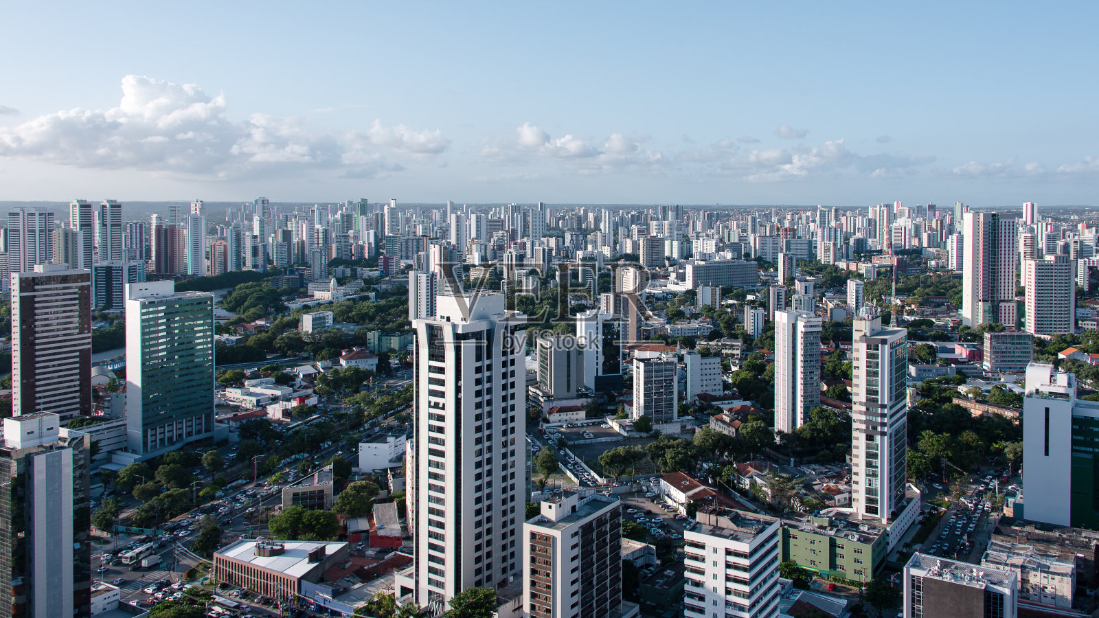 从累西腓城的全景照片摄影图片