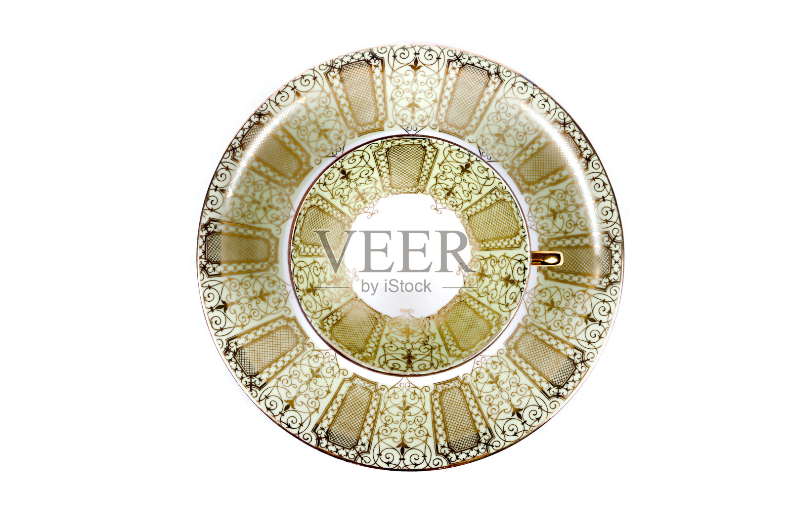 复古-复古风格的咖啡杯-照片-顶视图照片摄影图片