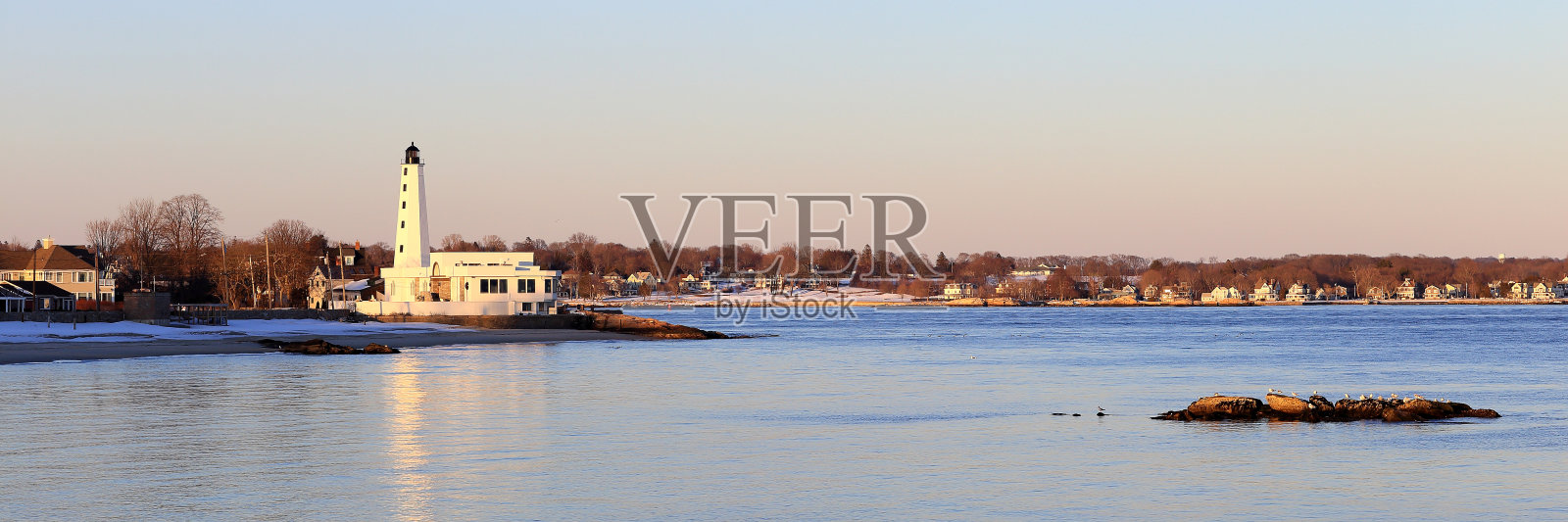 新伦敦康涅狄格灯照片摄影图片