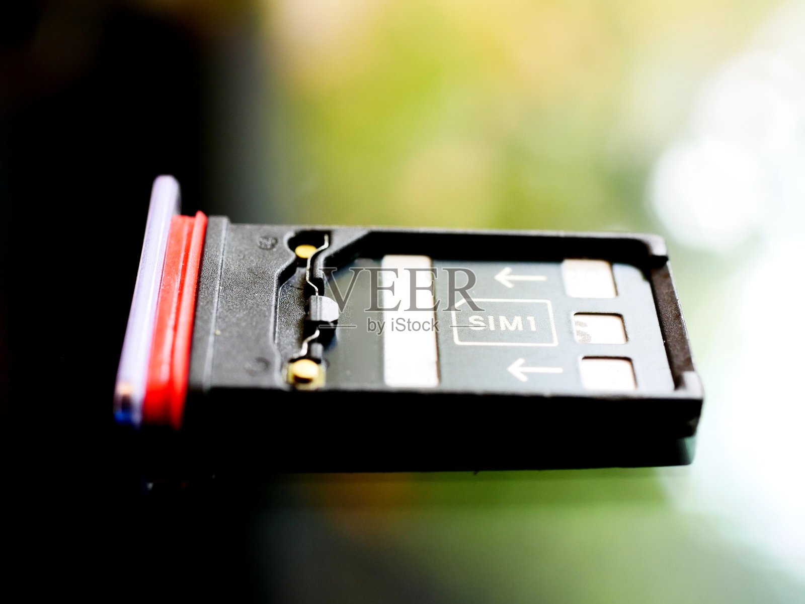 双槽sim卡托盘照片摄影图片