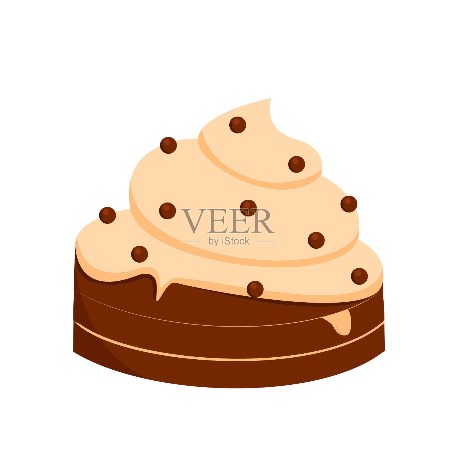 杯蛋糕图标在白色背景的图形和网页设计，现代简单的矢量标志。网络的概念。时髦的符号为网站设计网页按钮或移动应用程序。设计元素图片