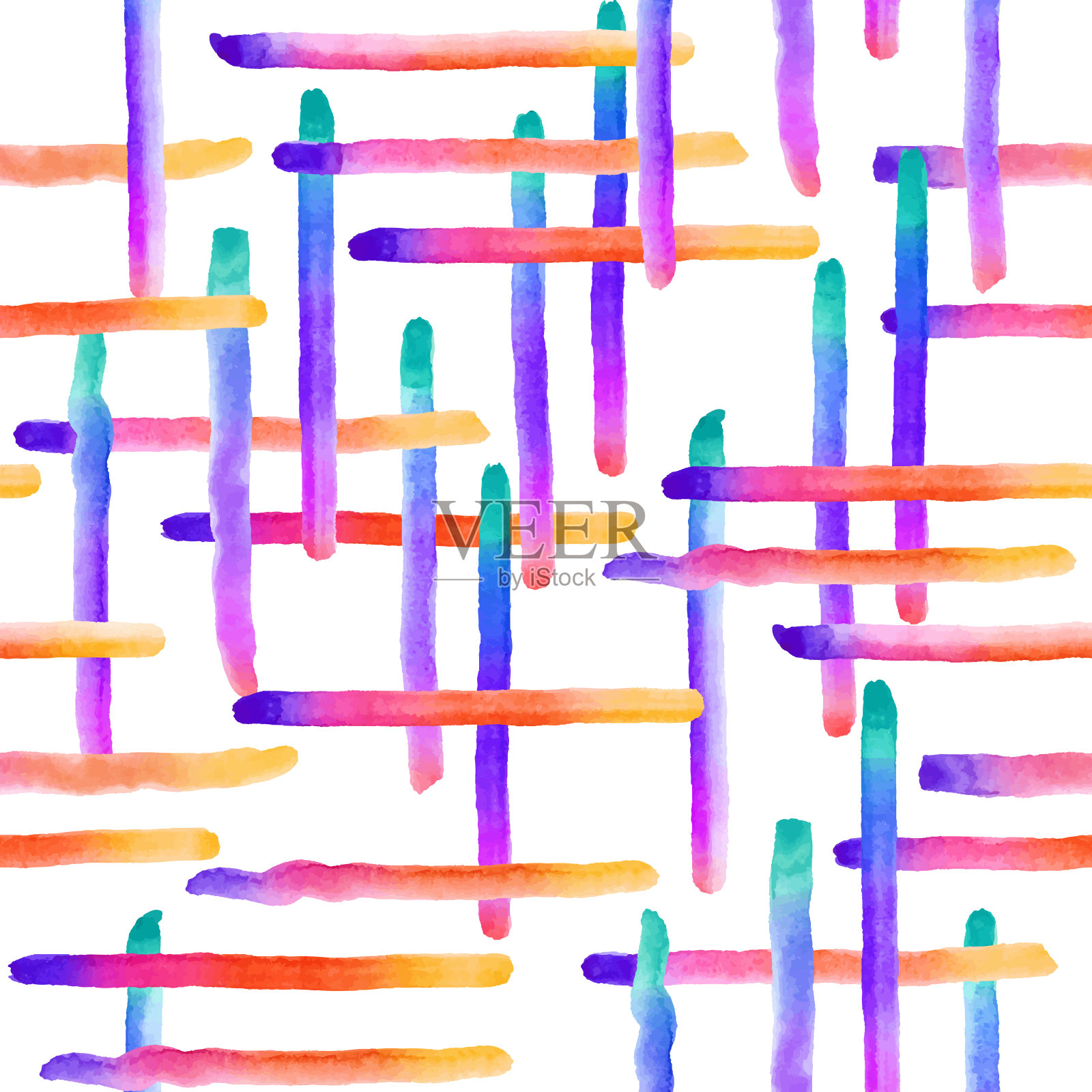 图案与水彩手绘元素插画图片素材