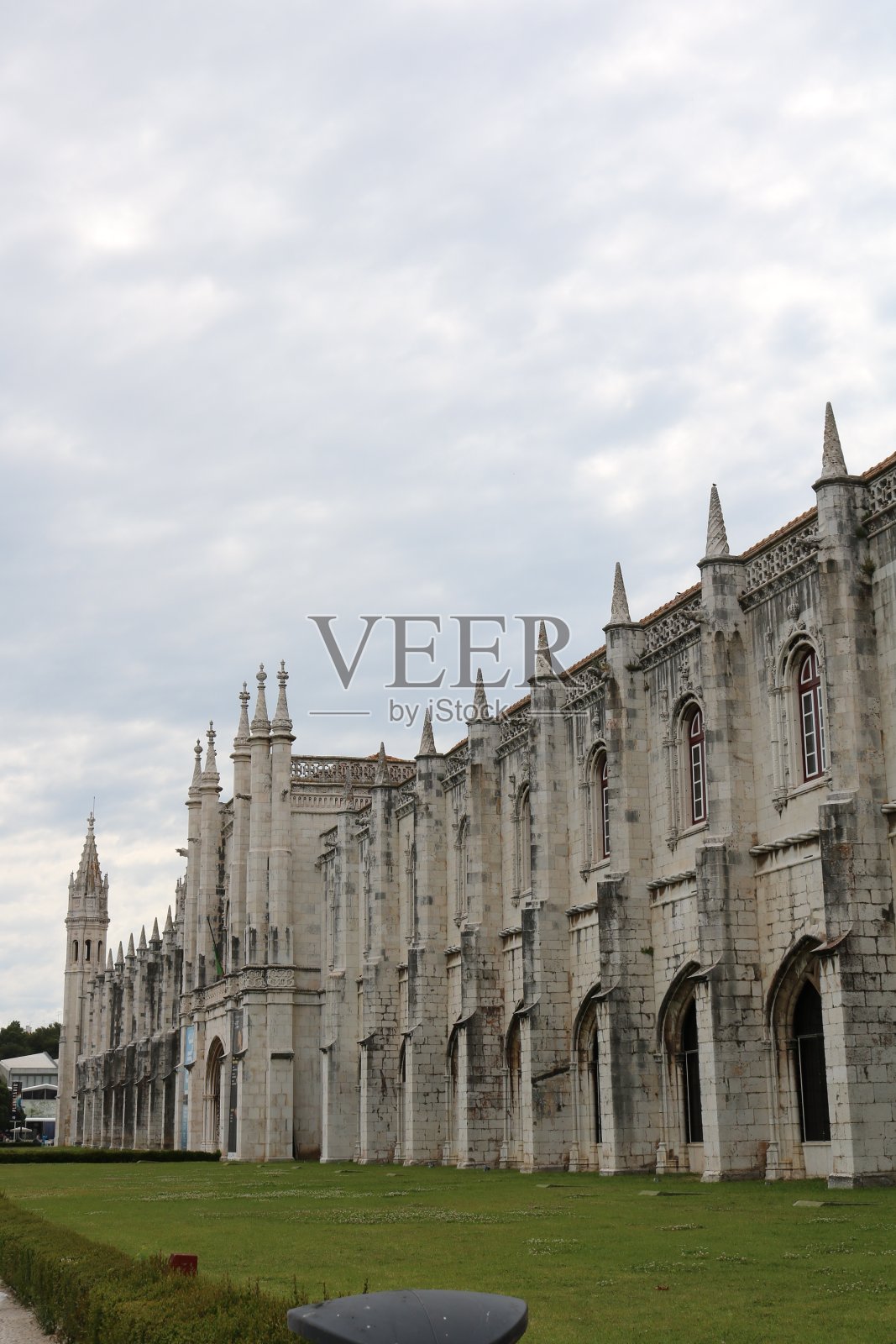 里斯本/葡萄牙- 2018年4月24日- Jerónimos修道院是位于Belém教区附近的Tagus河附近的圣杰罗姆修道会的前身照片摄影图片