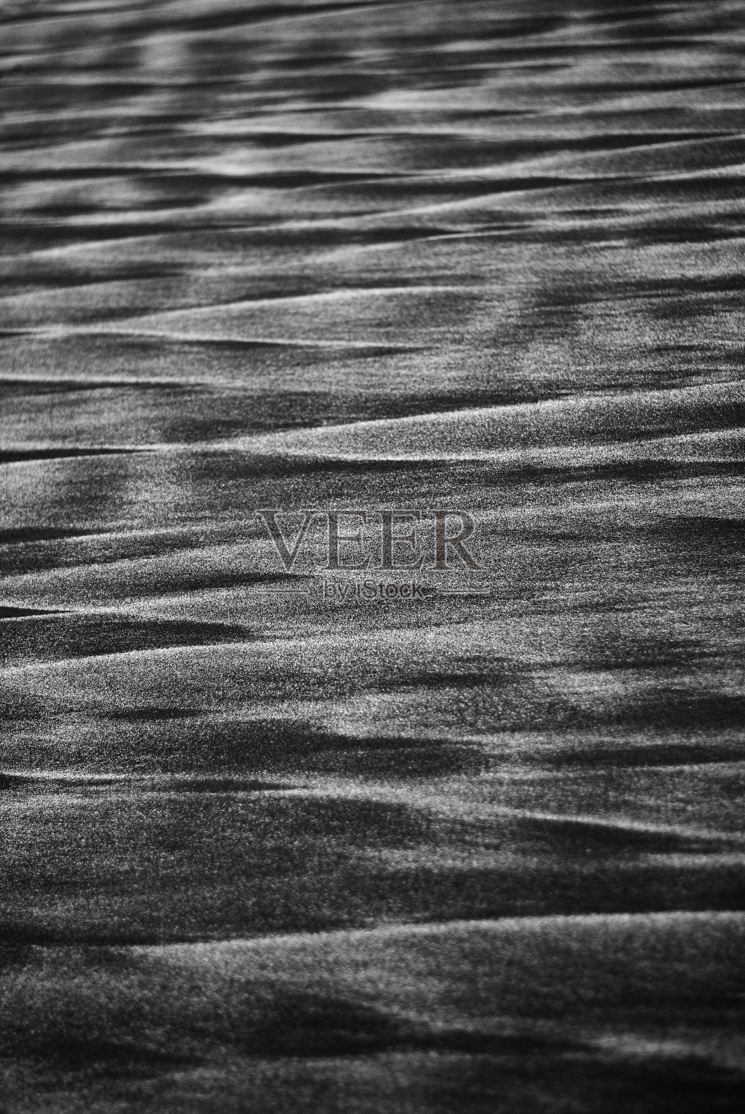 新西兰著名的黑沙上海浪的抽象图案。照片摄影图片