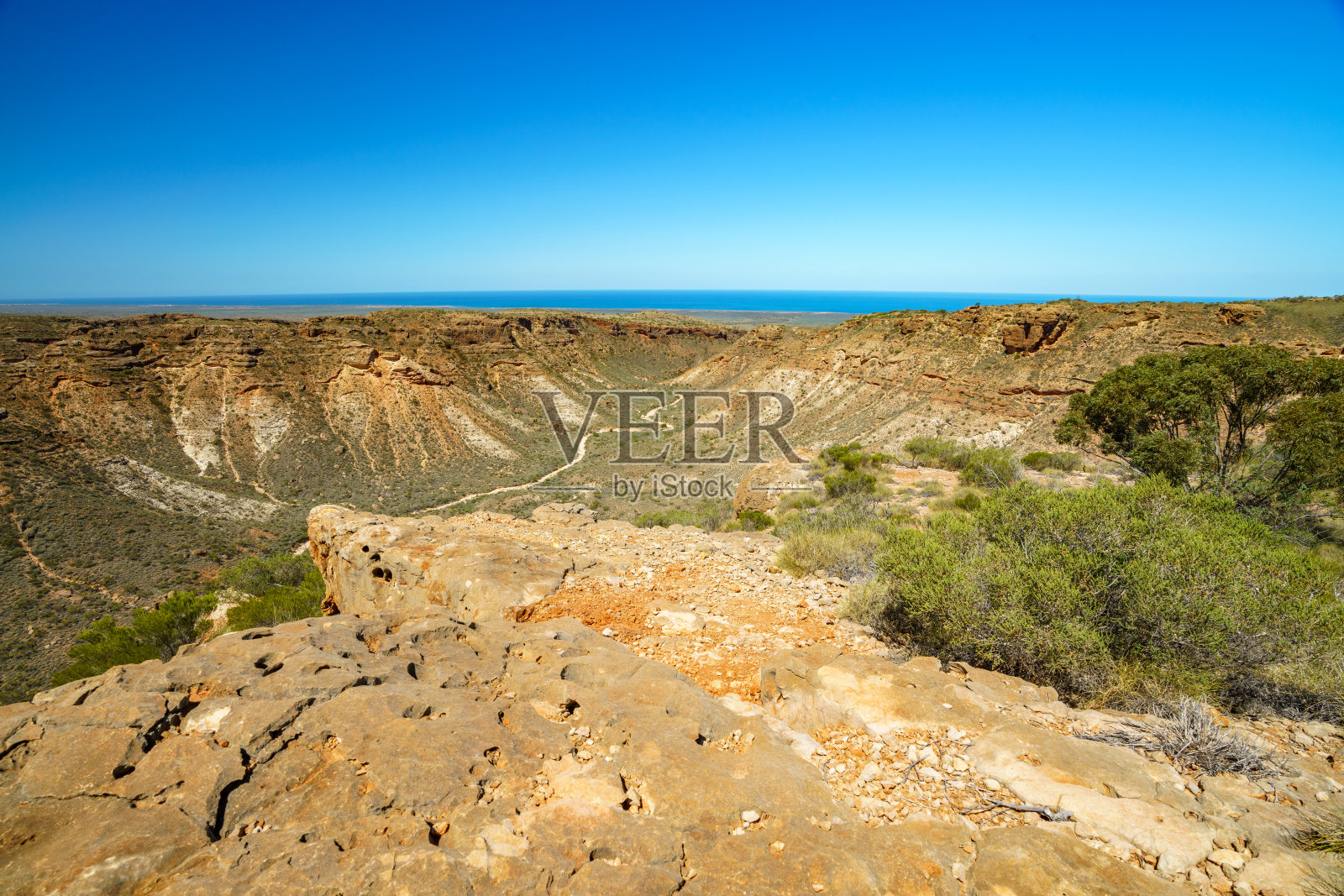 查尔斯刀峡谷附近的埃克斯茅斯，澳大利亚西部照片摄影图片