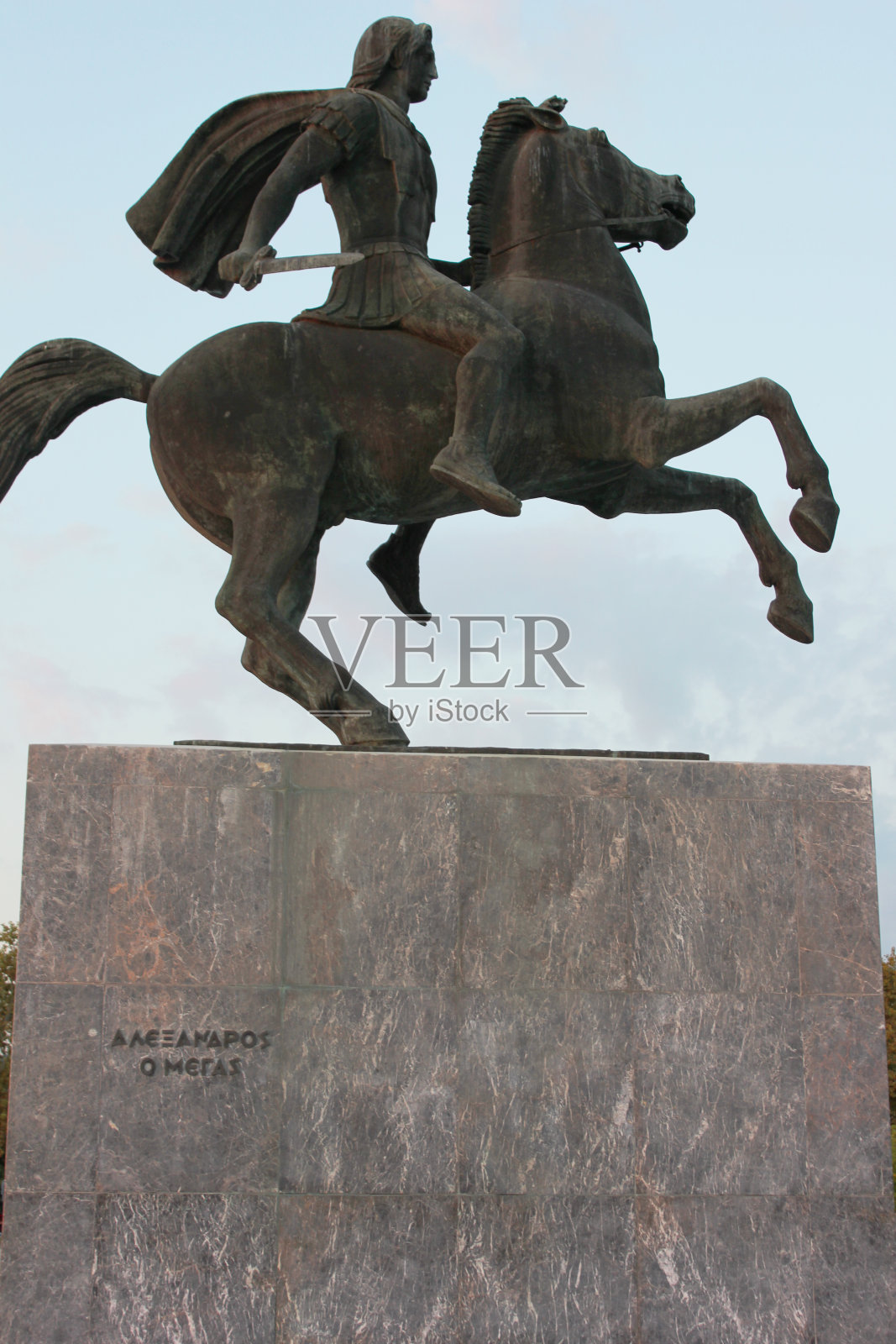 希腊塞萨洛尼基大帝亚历山大雕像照片摄影图片