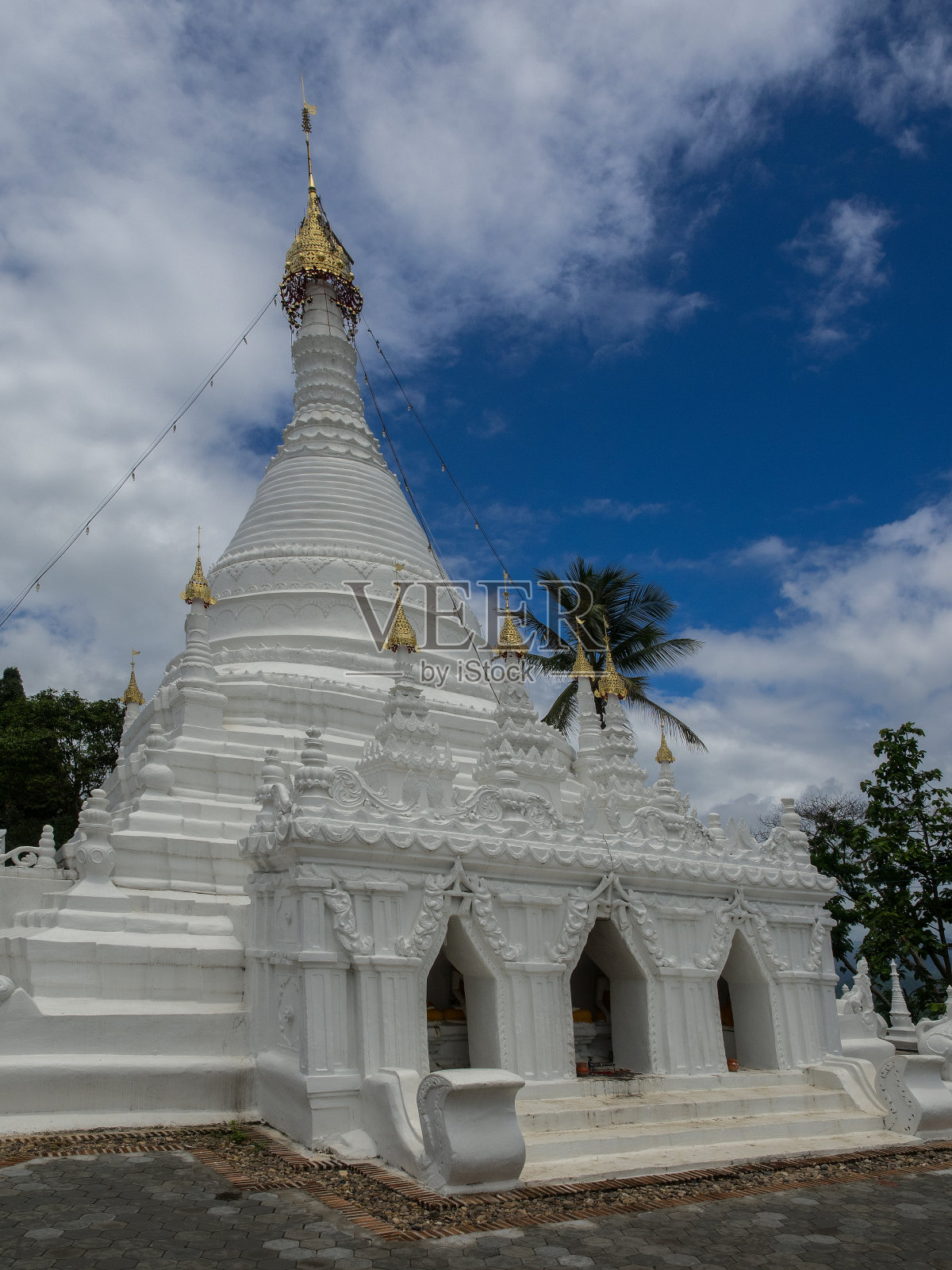 Wat Phra That Doi Kong Mu, Mae Hong Son，泰国照片摄影图片
