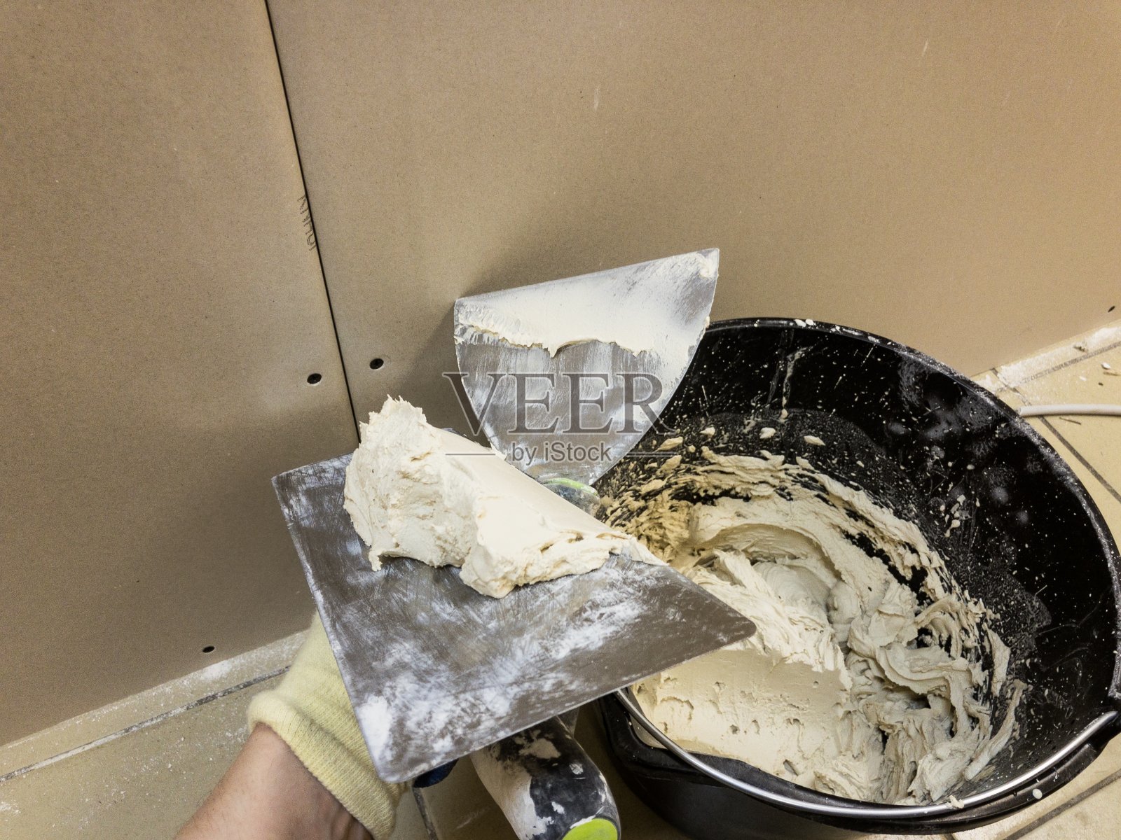 现代建筑中的干墙技术照片摄影图片