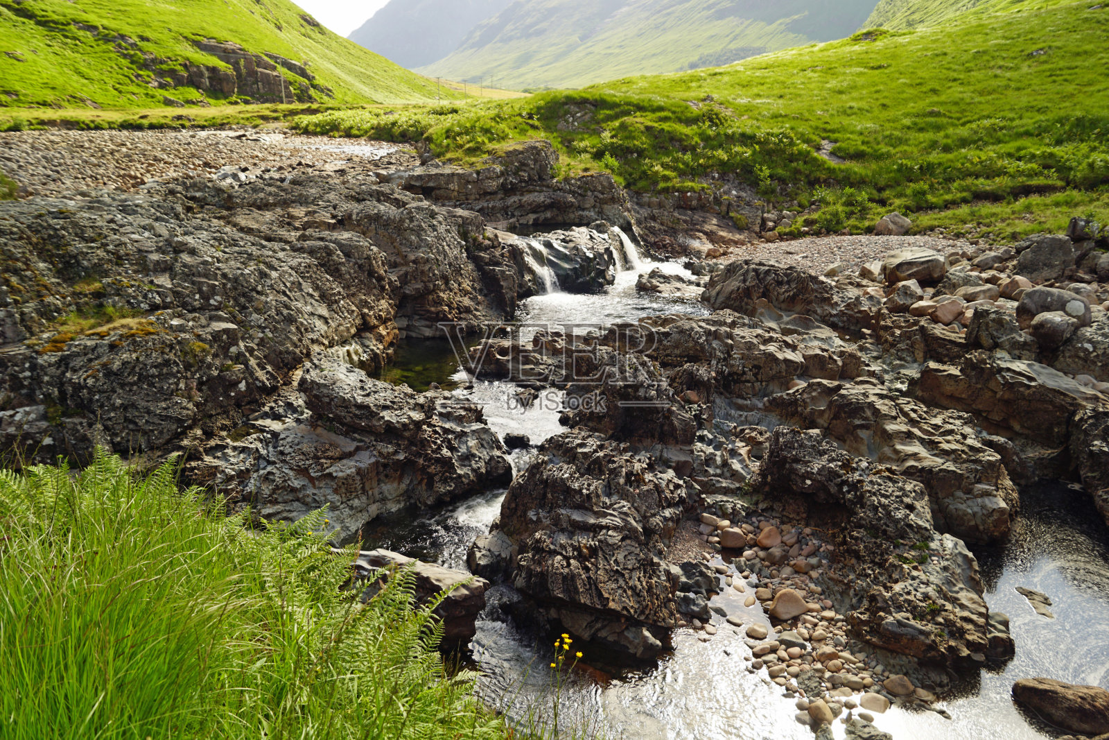 格伦科山度假村的缆车照片摄影图片