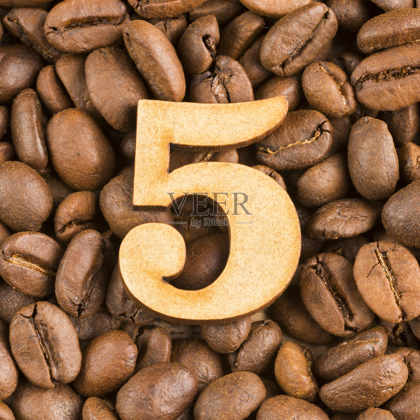 数上木-背景的咖啡豆。Coffea照片摄影图片