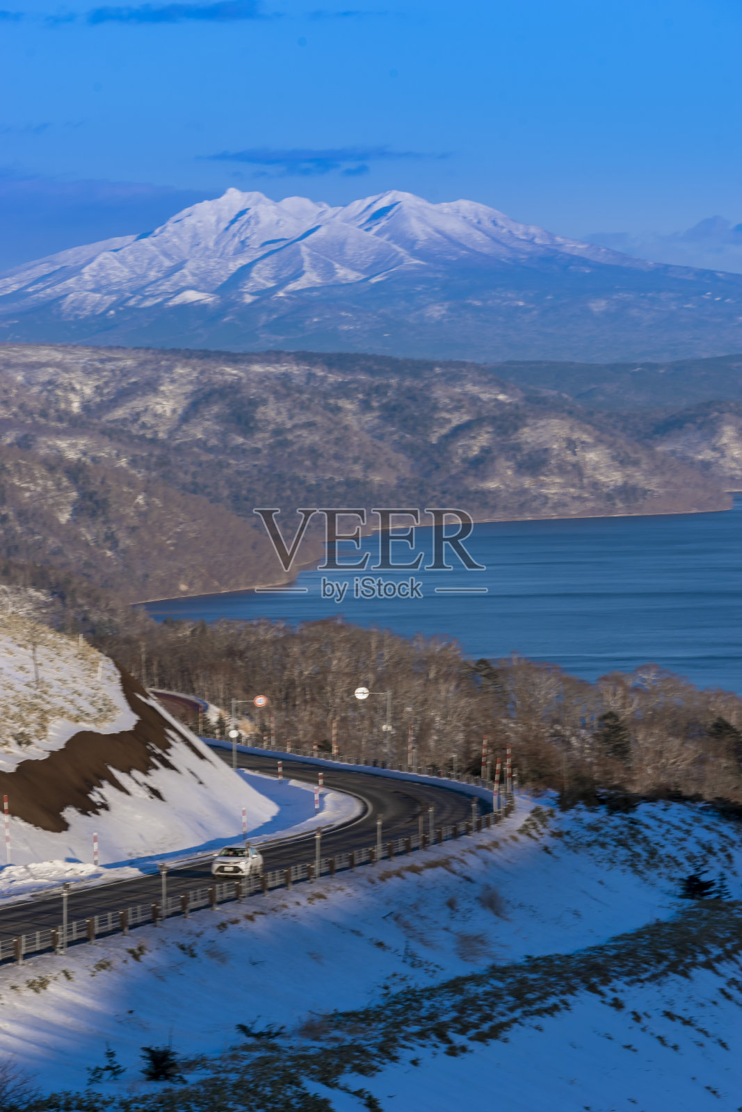 库沙罗湖与湖照片摄影图片