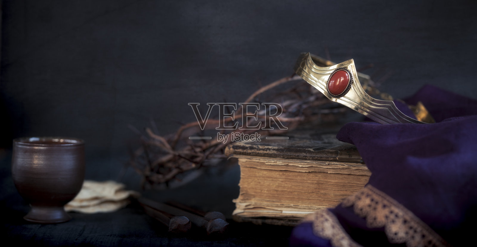 复活节宗教皇冠背景照片摄影图片