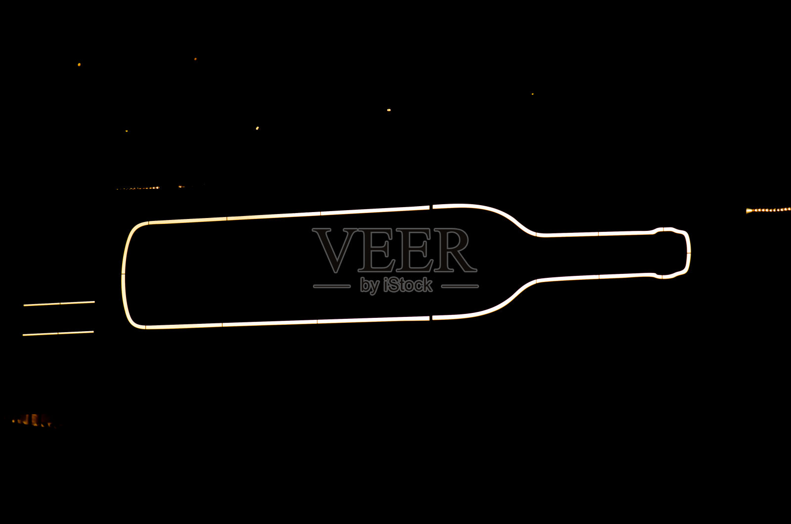 酒瓶霓虹灯照片摄影图片