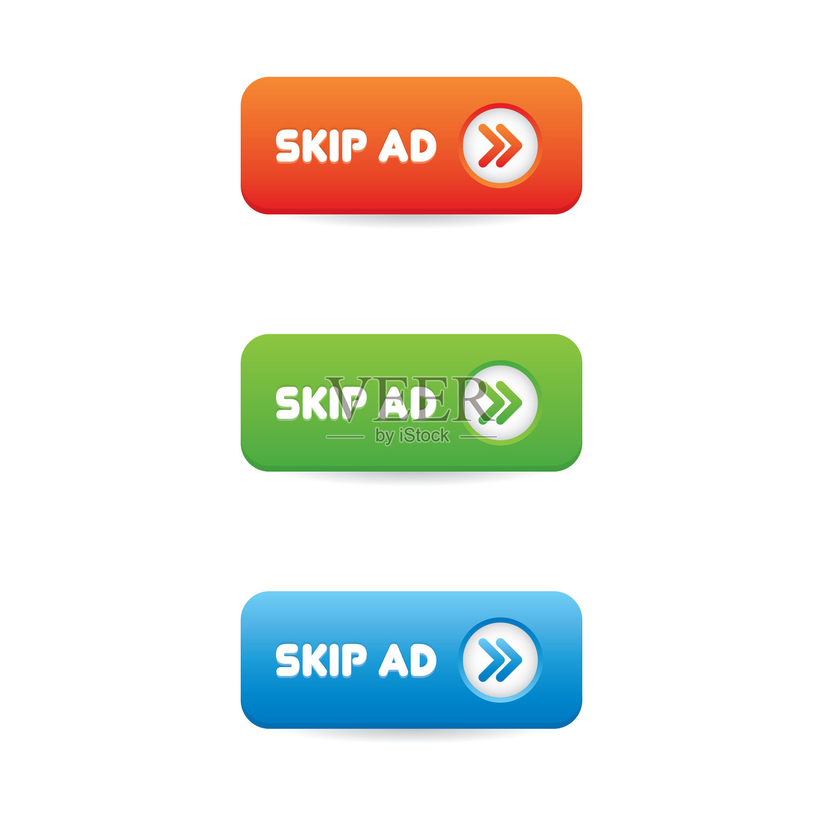 跳过广告按钮设计元素图片