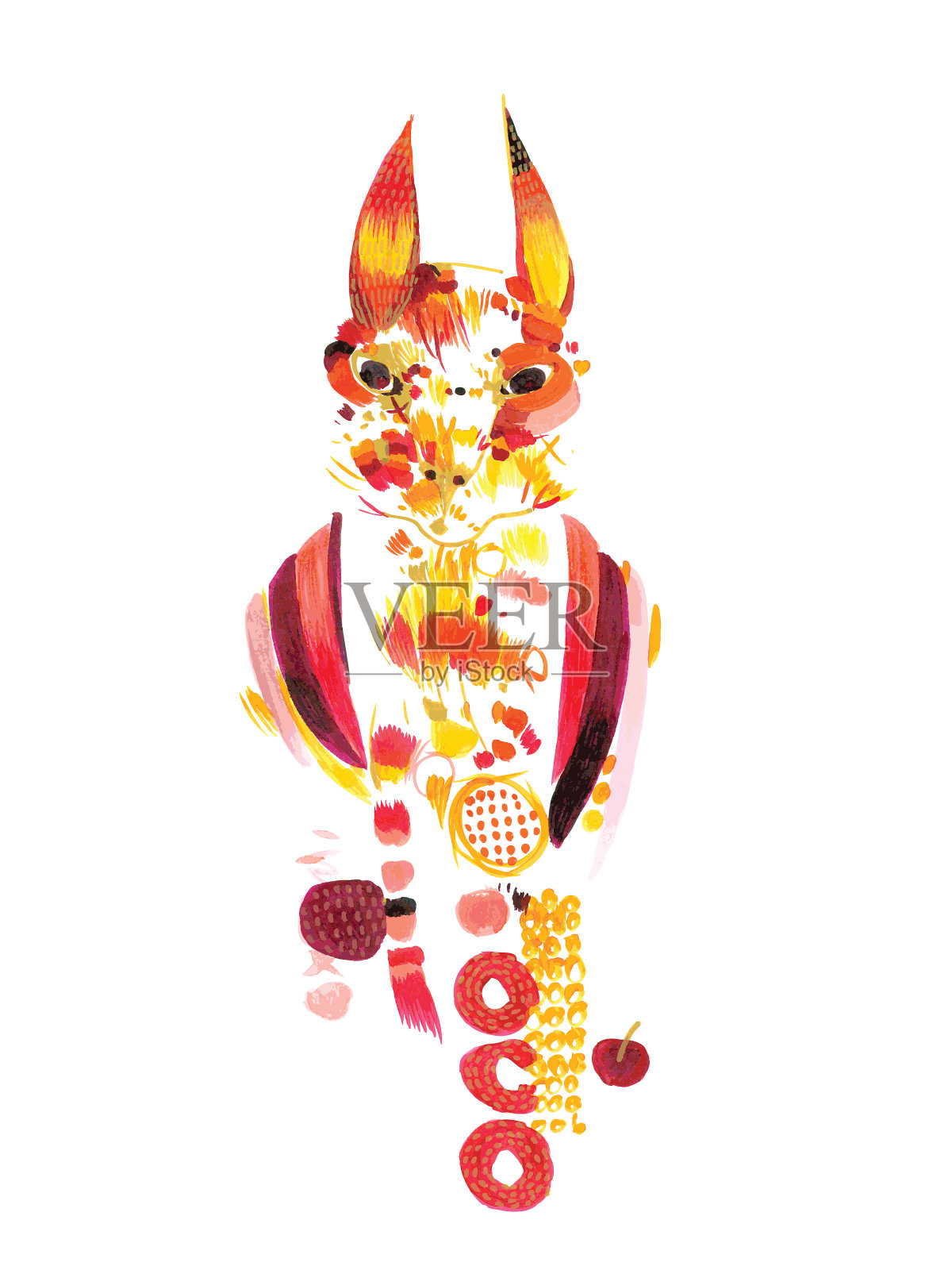 卡通猫插画图片素材