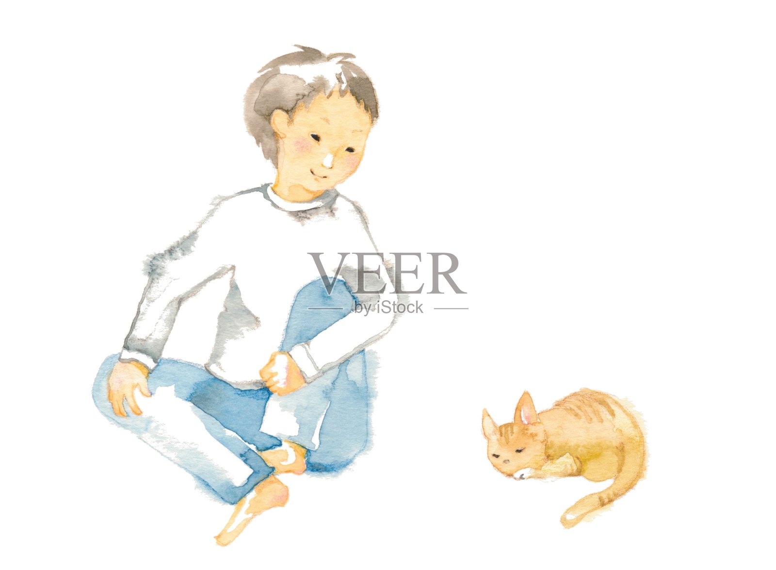 我在家放松插画图片素材