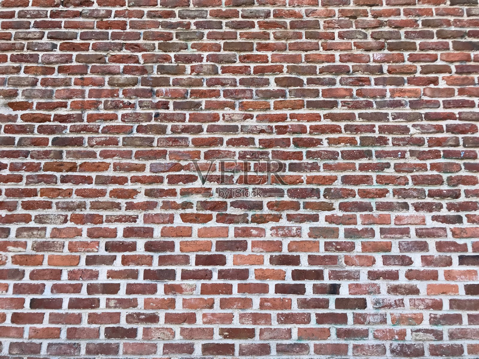 复古老红砖墙，白色接缝纹理背景照片摄影图片
