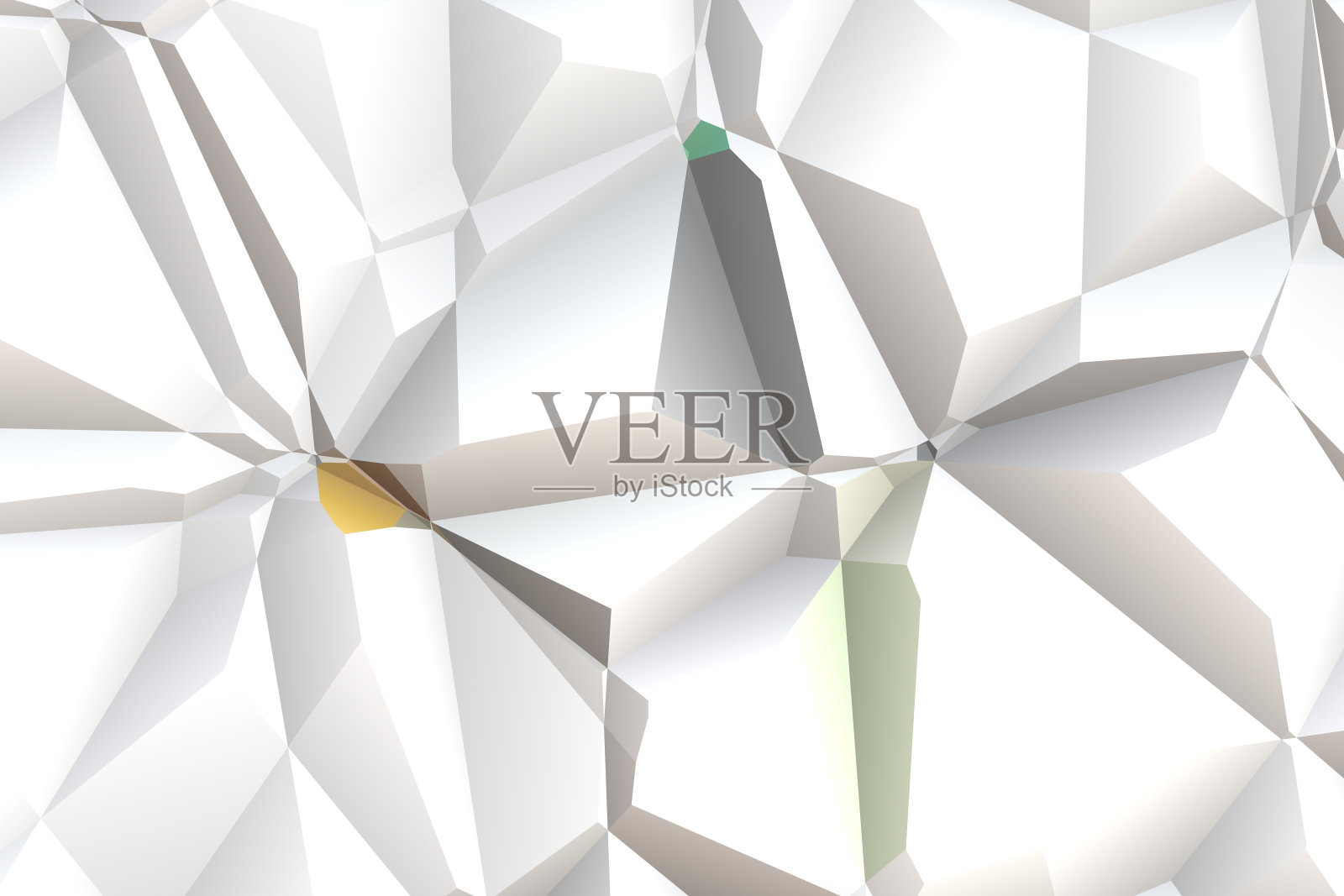 在白色背景上的多边形的抽象背景照片摄影图片