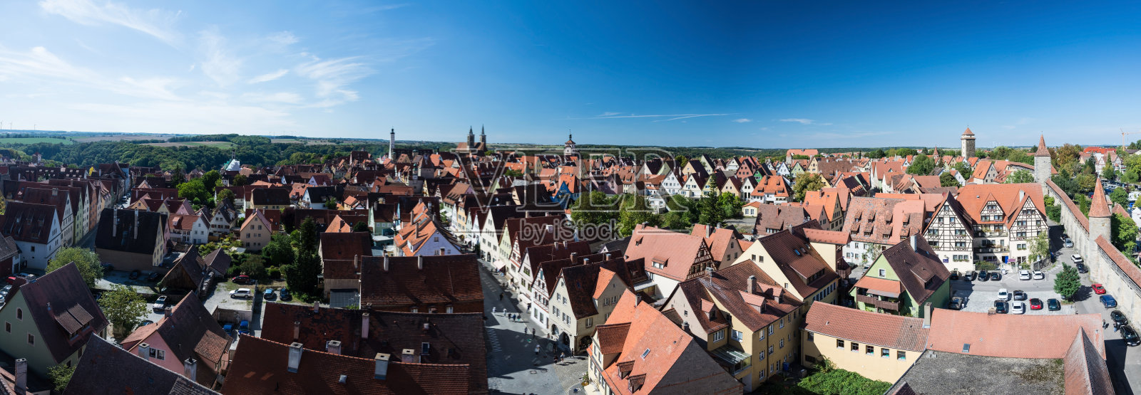 罗滕堡他是鸽子，巴伐利亚，德国照片摄影图片