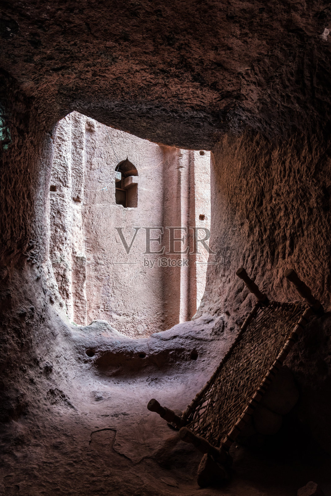 埃塞俄比亚拉利贝拉的加布里埃尔-鲁费尔教堂照片摄影图片