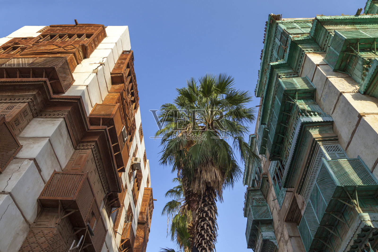 沙特阿拉伯吉达古城：联合国教科文组织世界遗产吉达历史村落Al Balad照片摄影图片