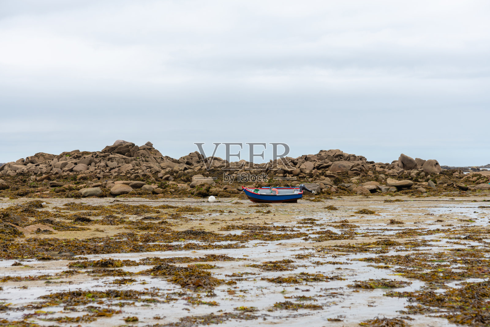 退潮船照片摄影图片