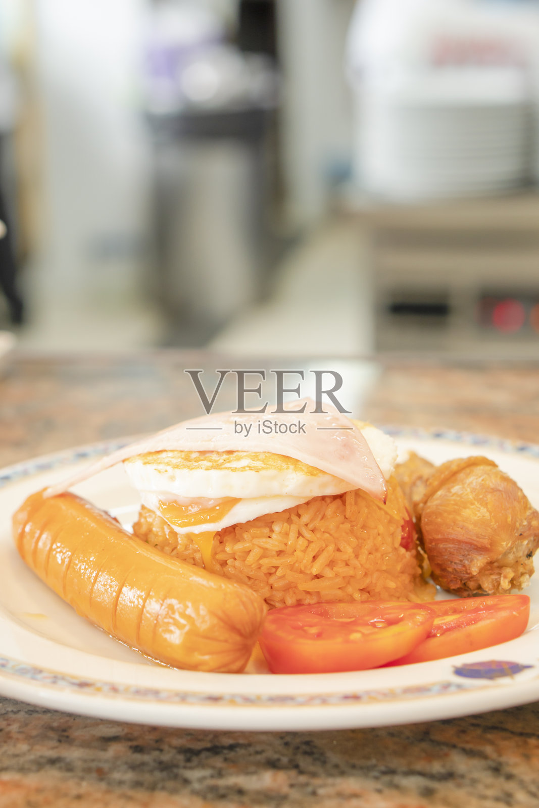 美国炒饭，泰国菜照片摄影图片